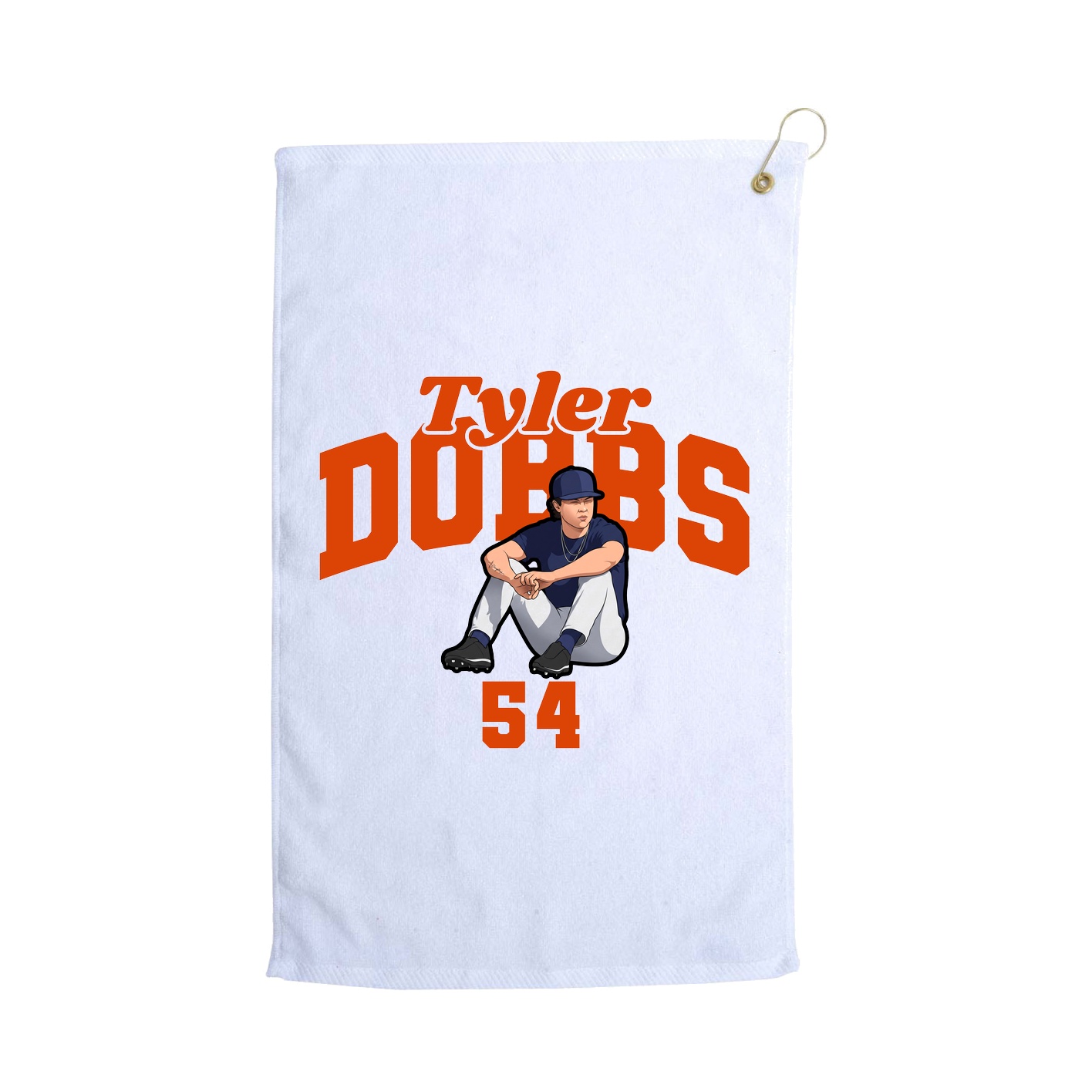 Golf Towel — Signature Arch in White