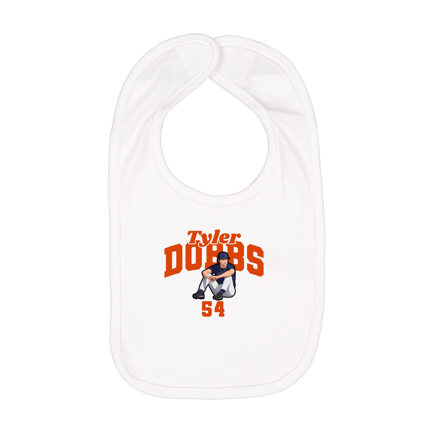 Infant Bib — Signature Arch in White