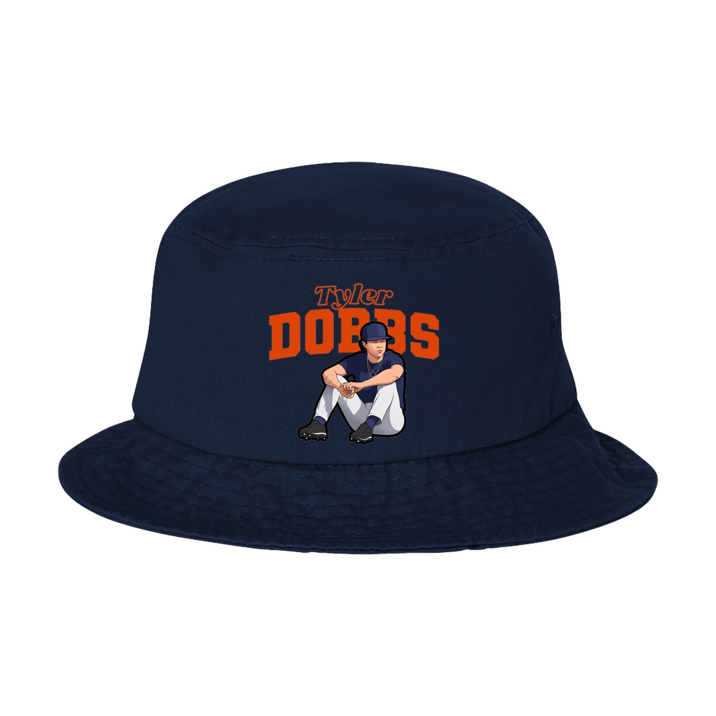 Bucket Cap — Name Arch in Navy