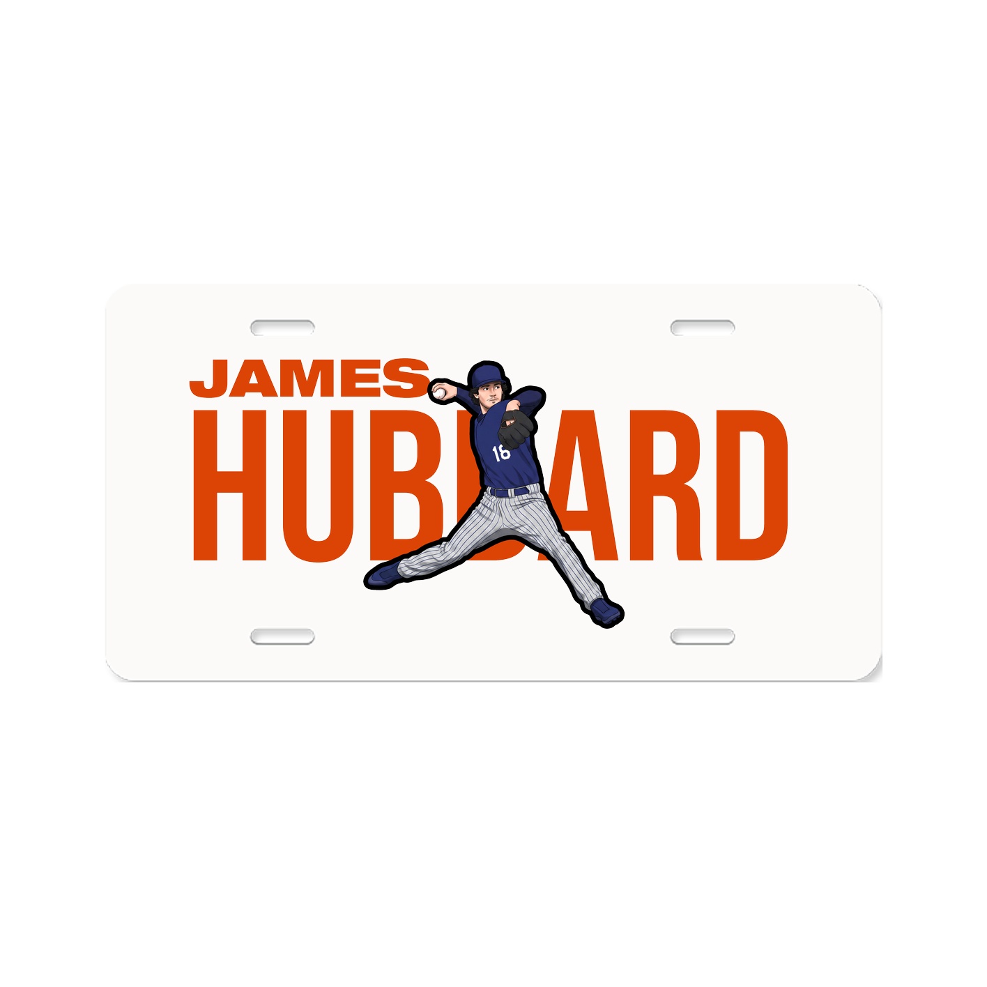 License Plate — Player Name in Classic