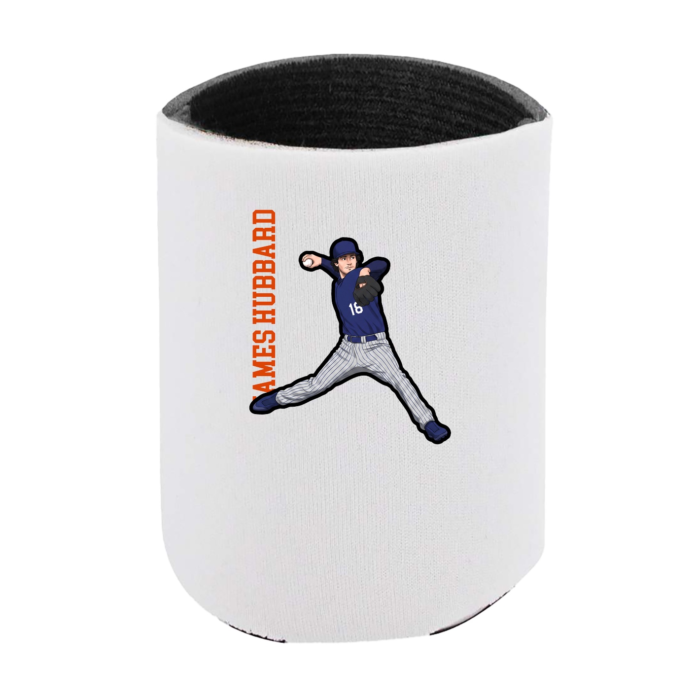 Can Holder — Name Vertical in White