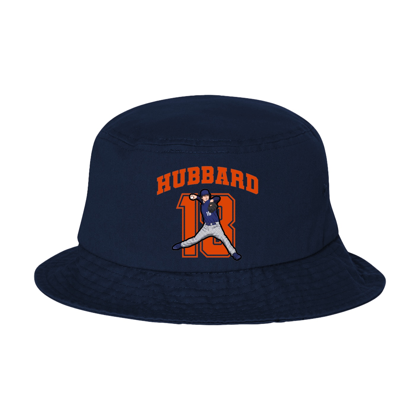 Bucket Cap — Number in Navy