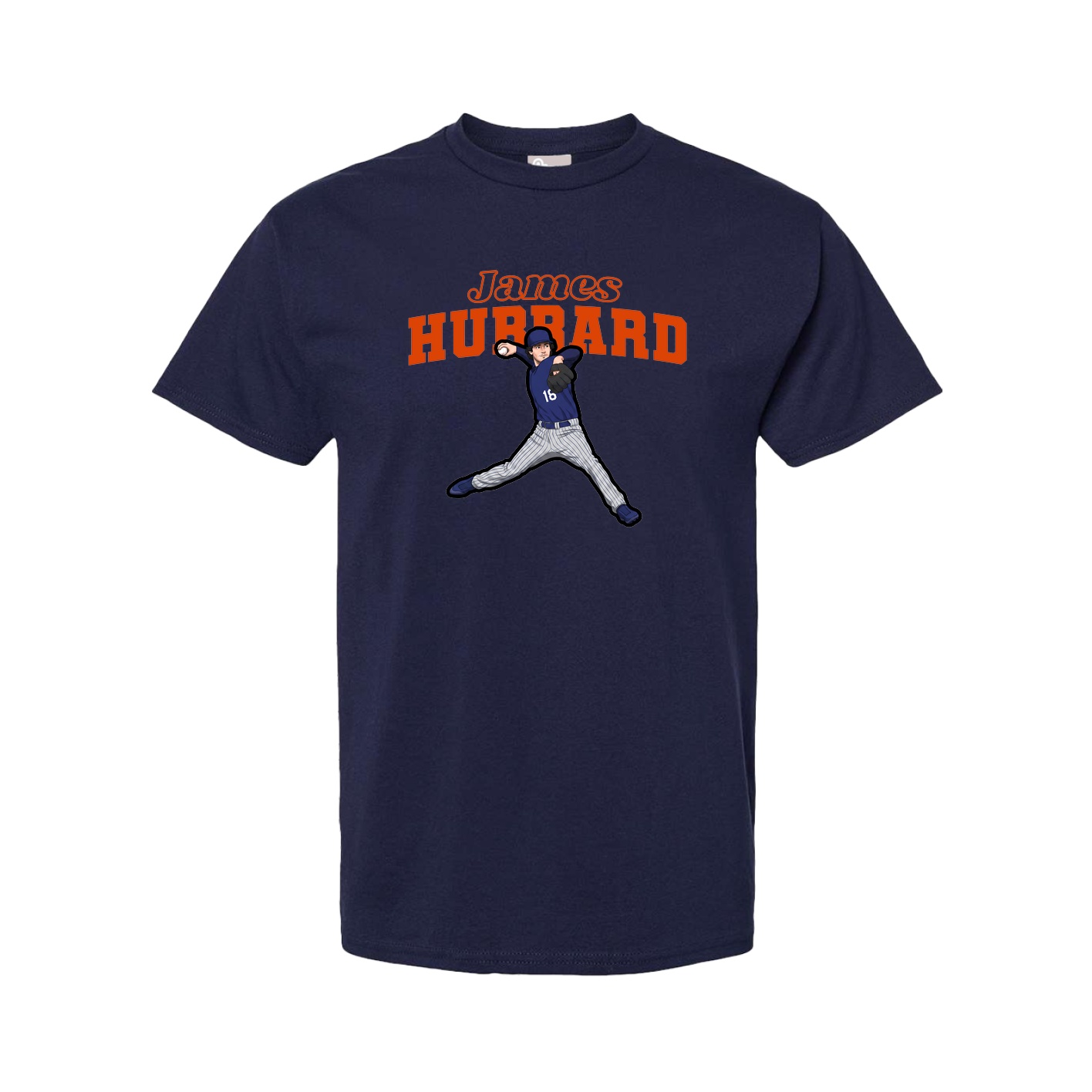 Youth Tee — Name Arch in Navy
