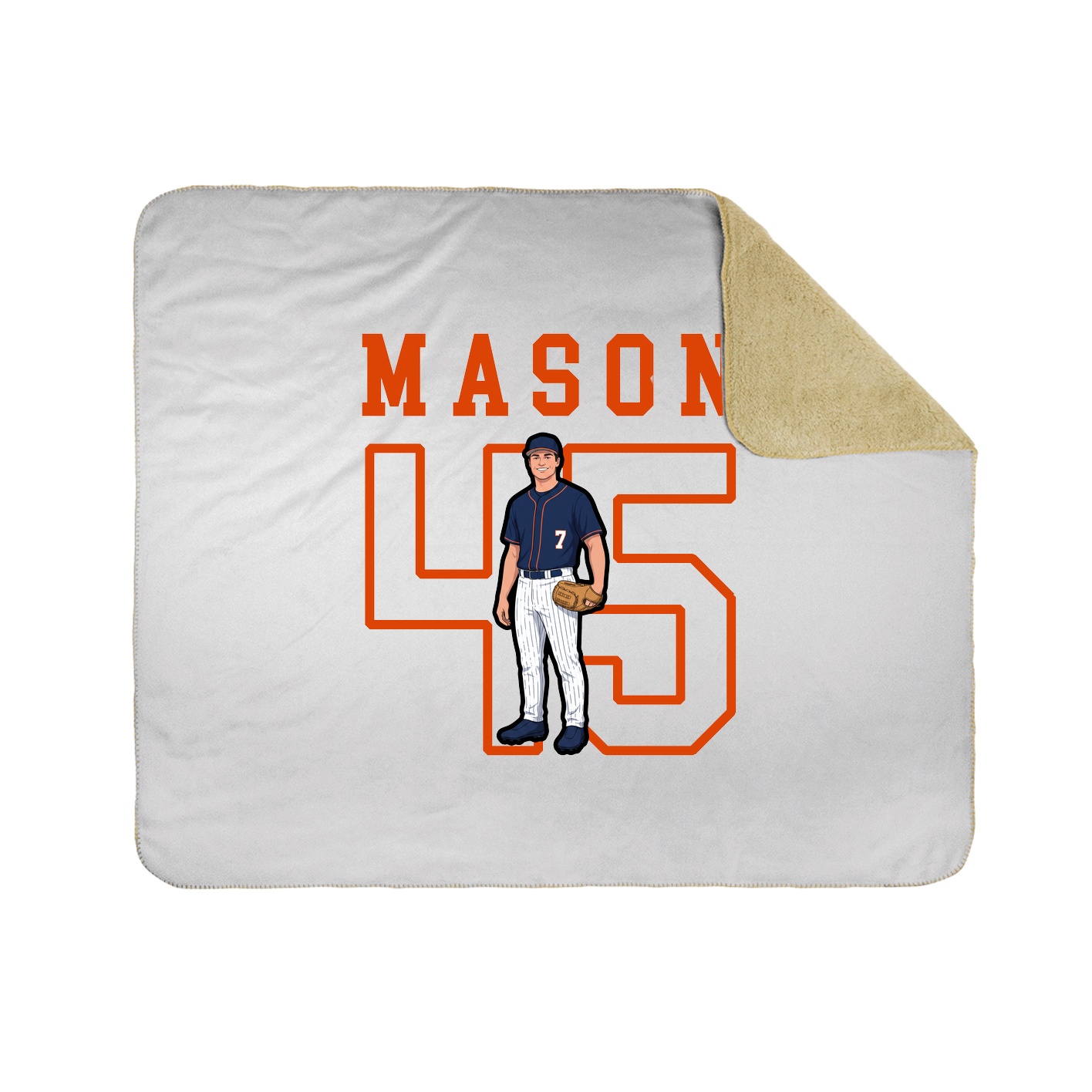 Throw Blanket — Shirsey in White