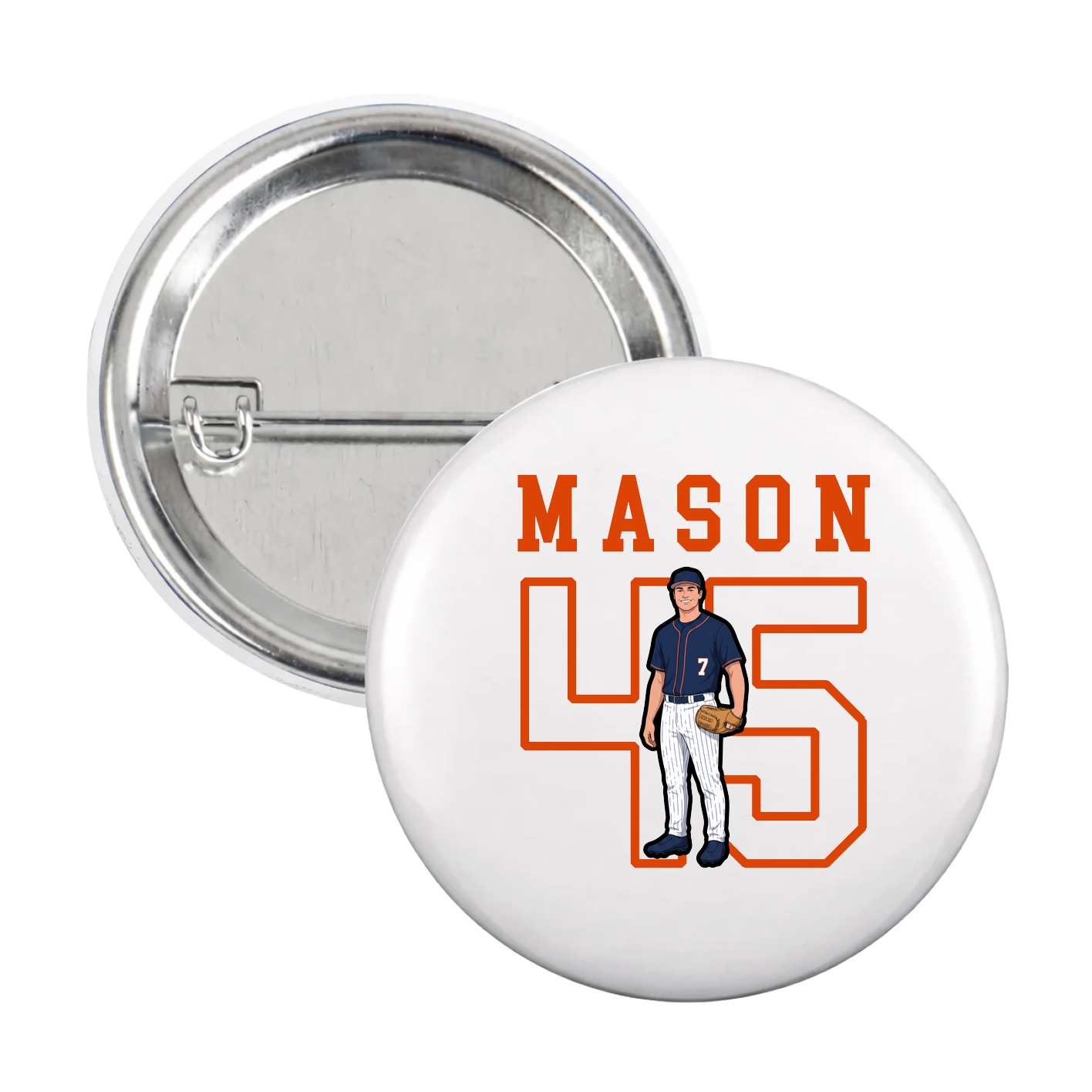 Game Day Button — Shirsey in White