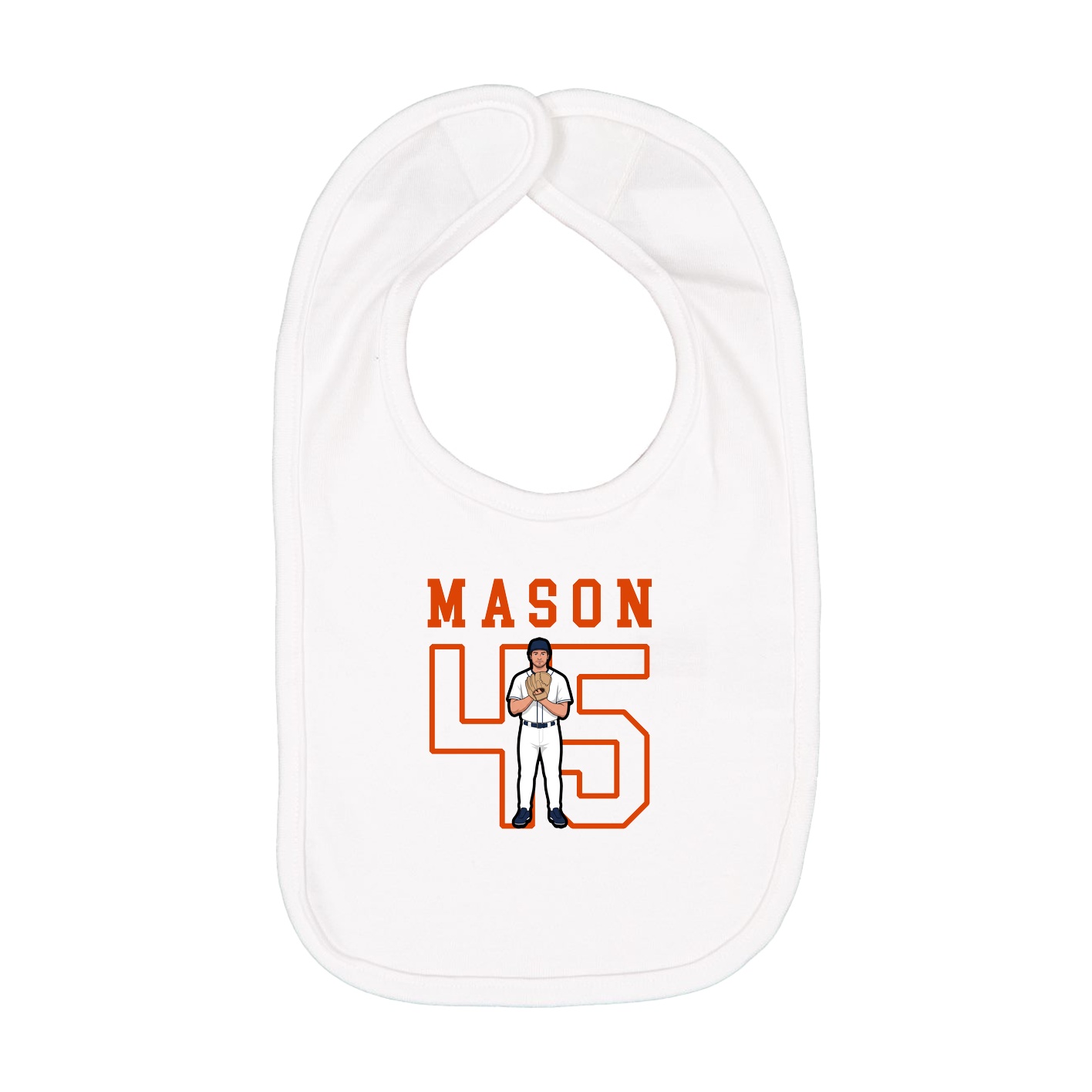 Infant Bib — Shirsey in White