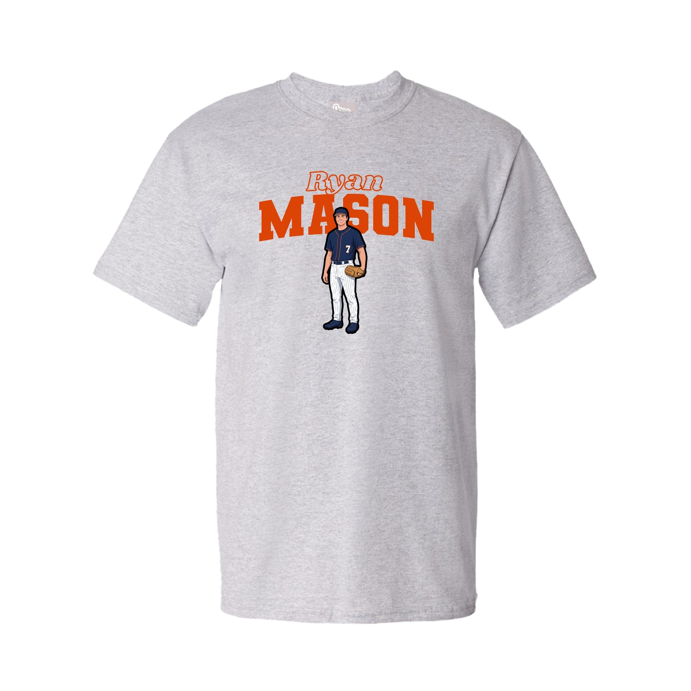 Tee — Name Arch in Grey