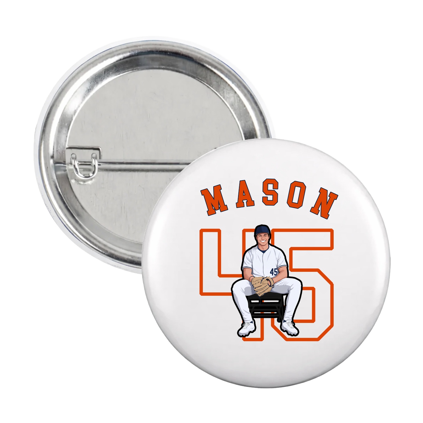 Game Day Button — Shirsey Arch in White