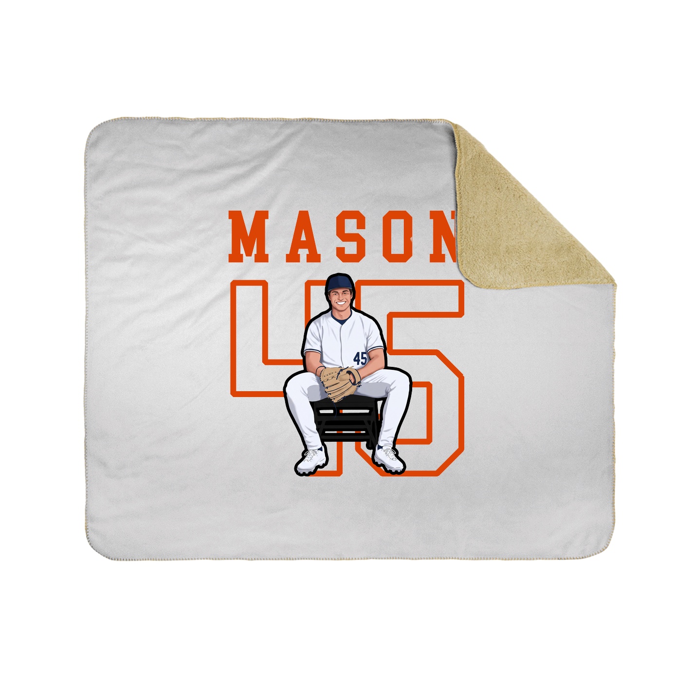 Throw Blanket — Shirsey in White