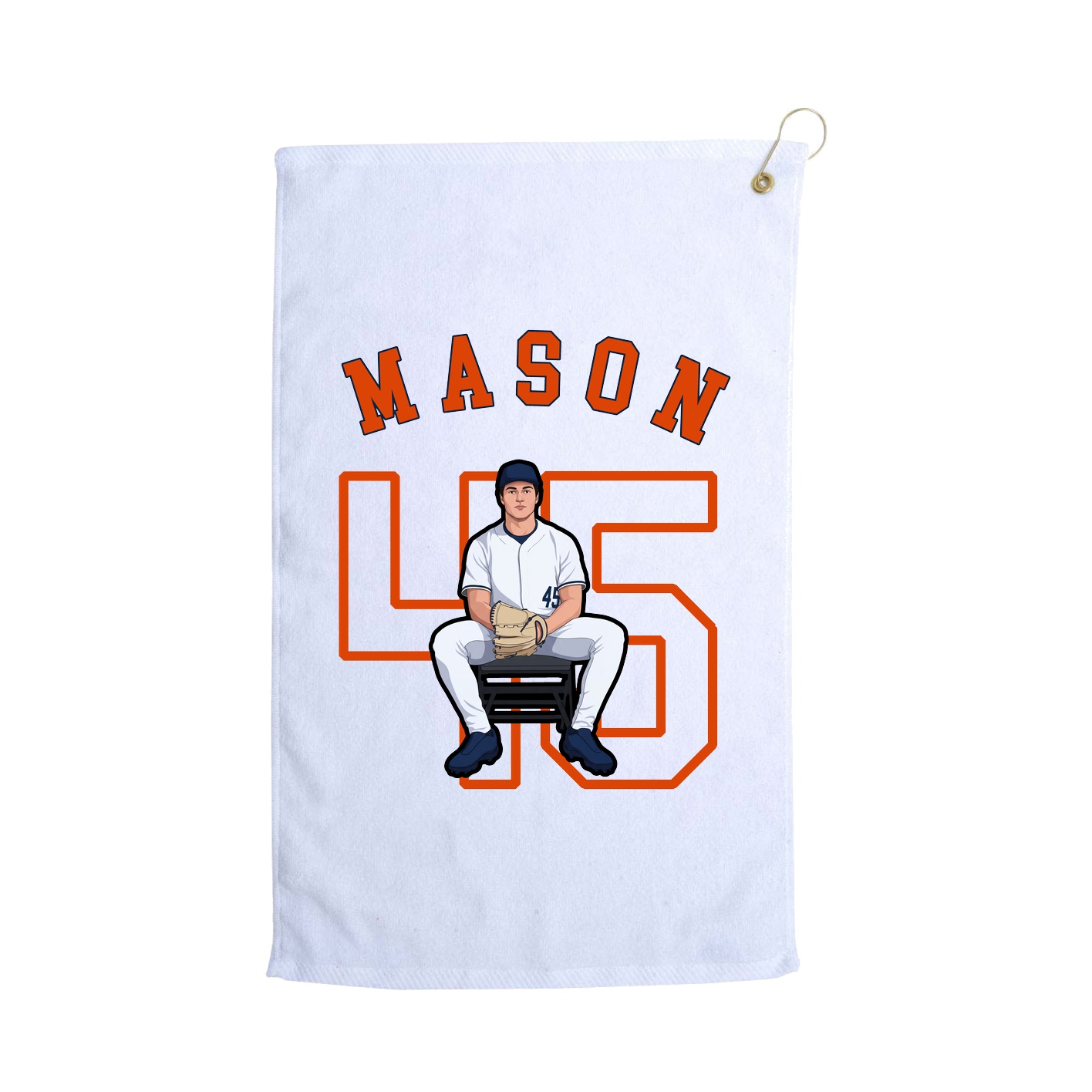 Golf Towel — Shirsey Arch in White