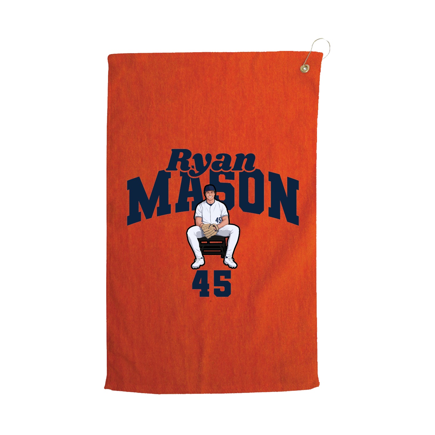 Golf Towel — Signature Arch in Orange
