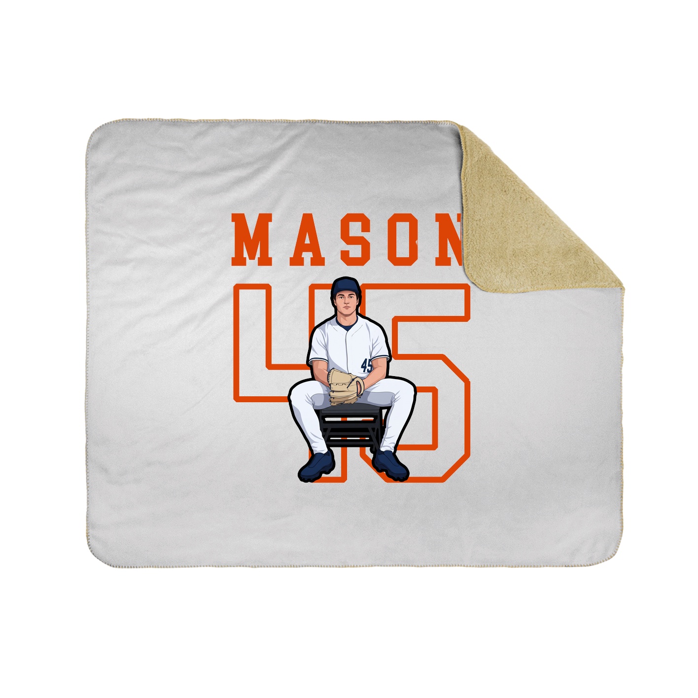 Throw Blanket — Shirsey in White