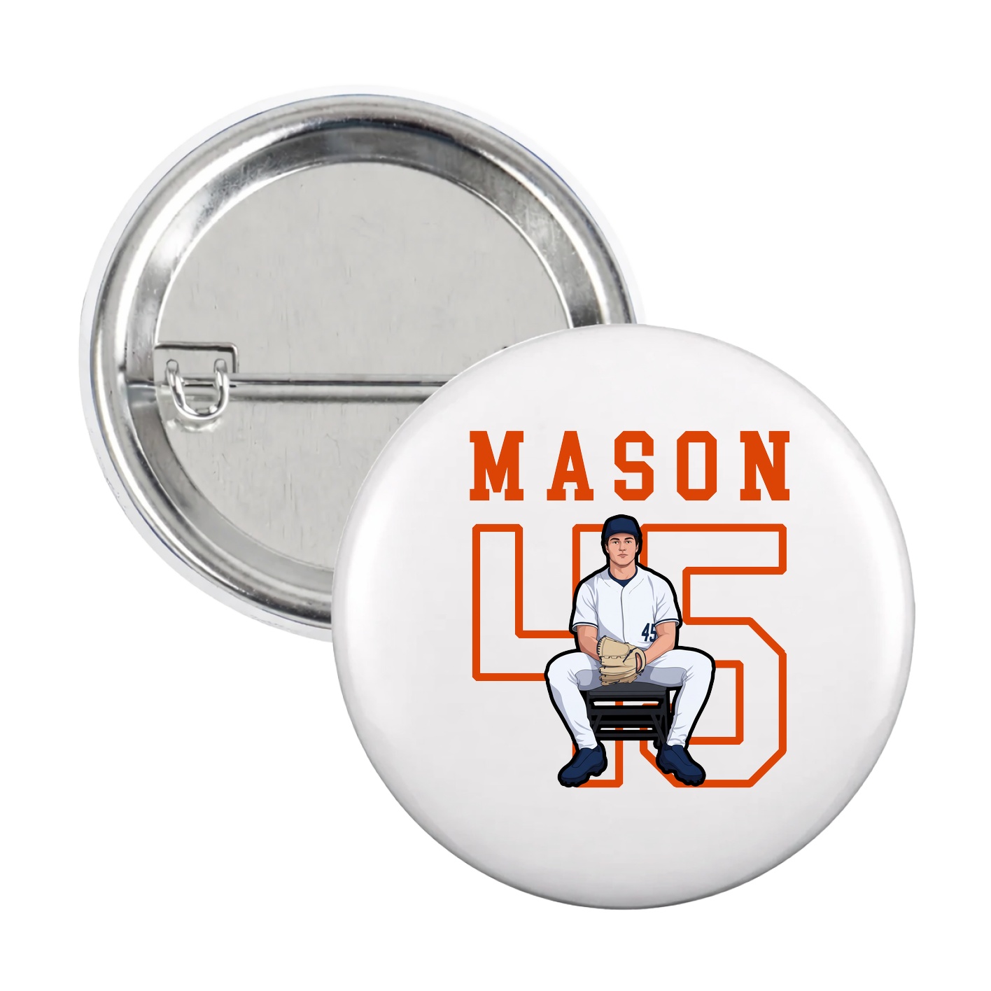 Game Day Button — Shirsey in White
