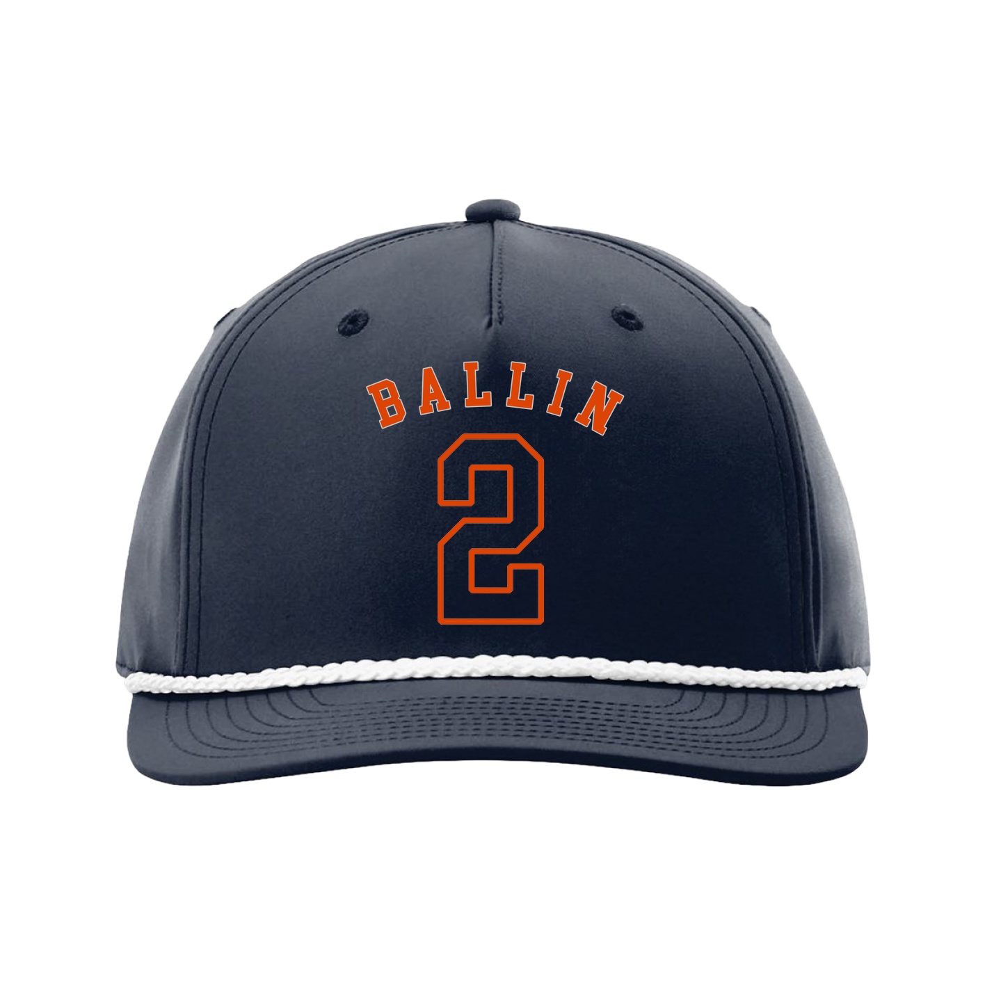 Five-Panel Classic Rope Cap — Shirsey Arch in Navy