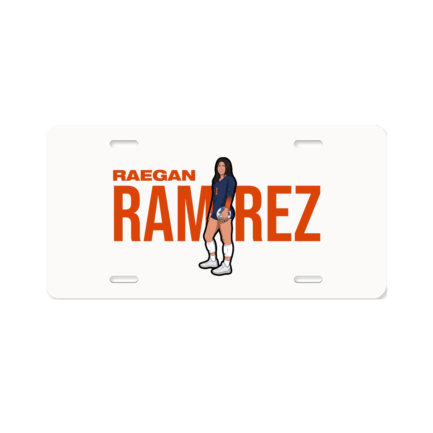 License Plate — Player Name in Classic