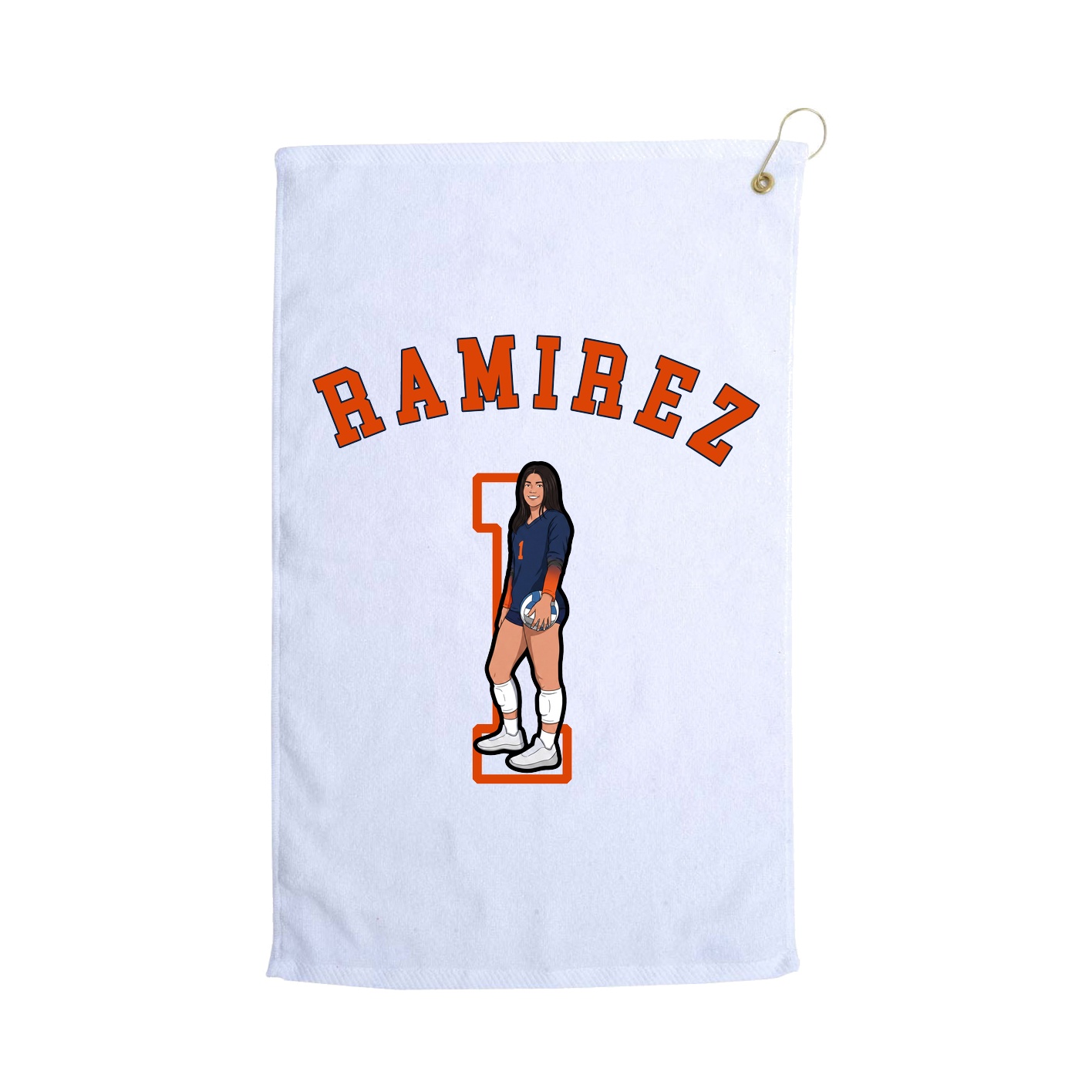 Golf Towel — Shirsey Arch in White