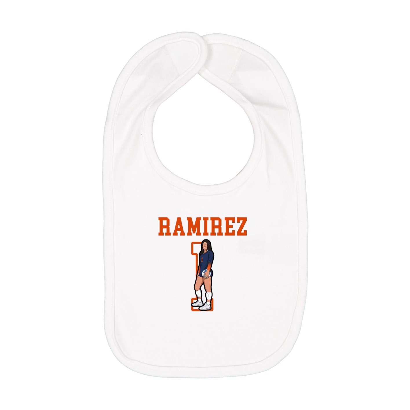Infant Bib — Shirsey in White