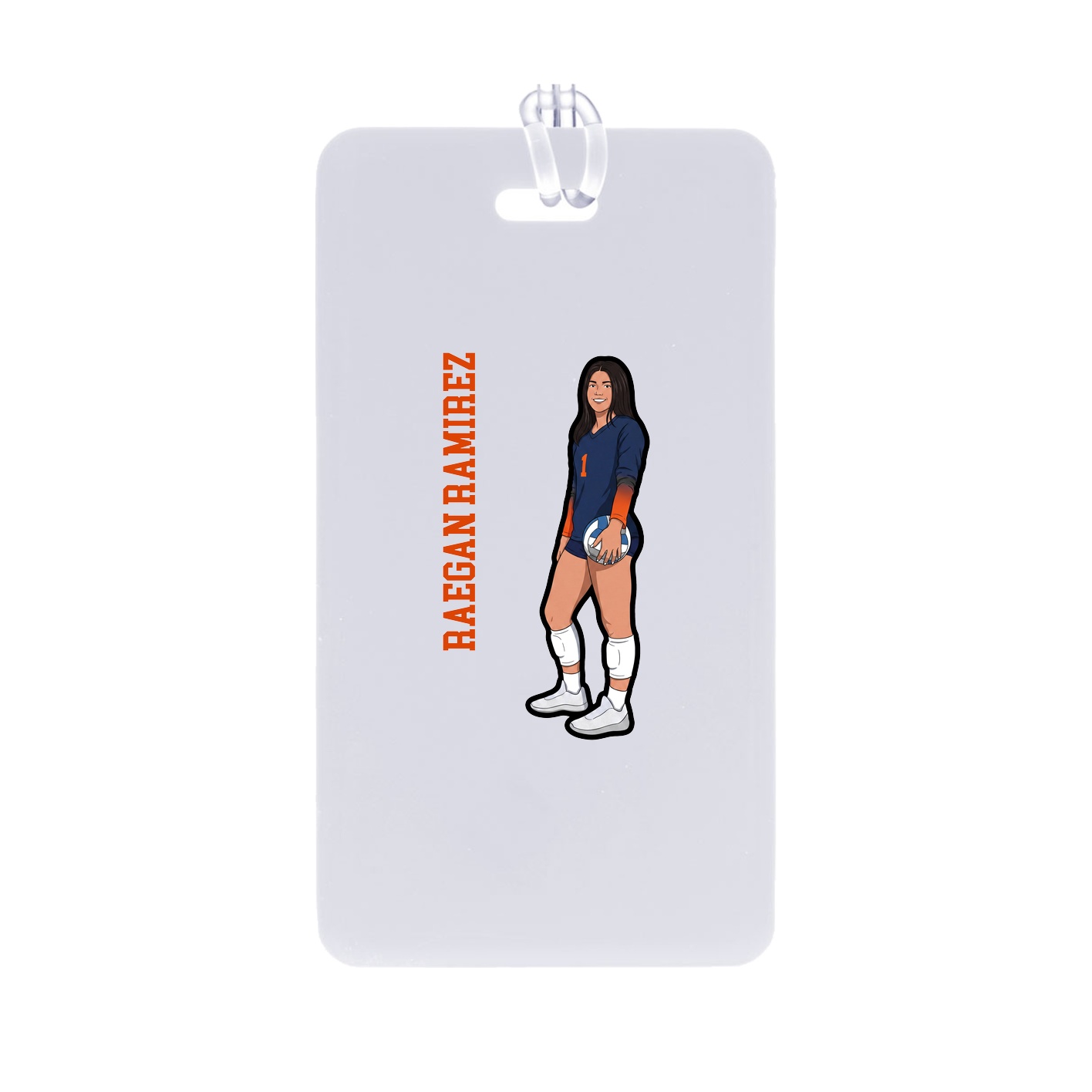Bag Tag — Name Vertical in Classic