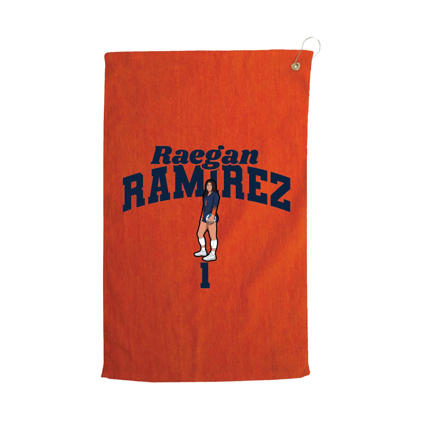Golf Towel — Signature Arch in Orange