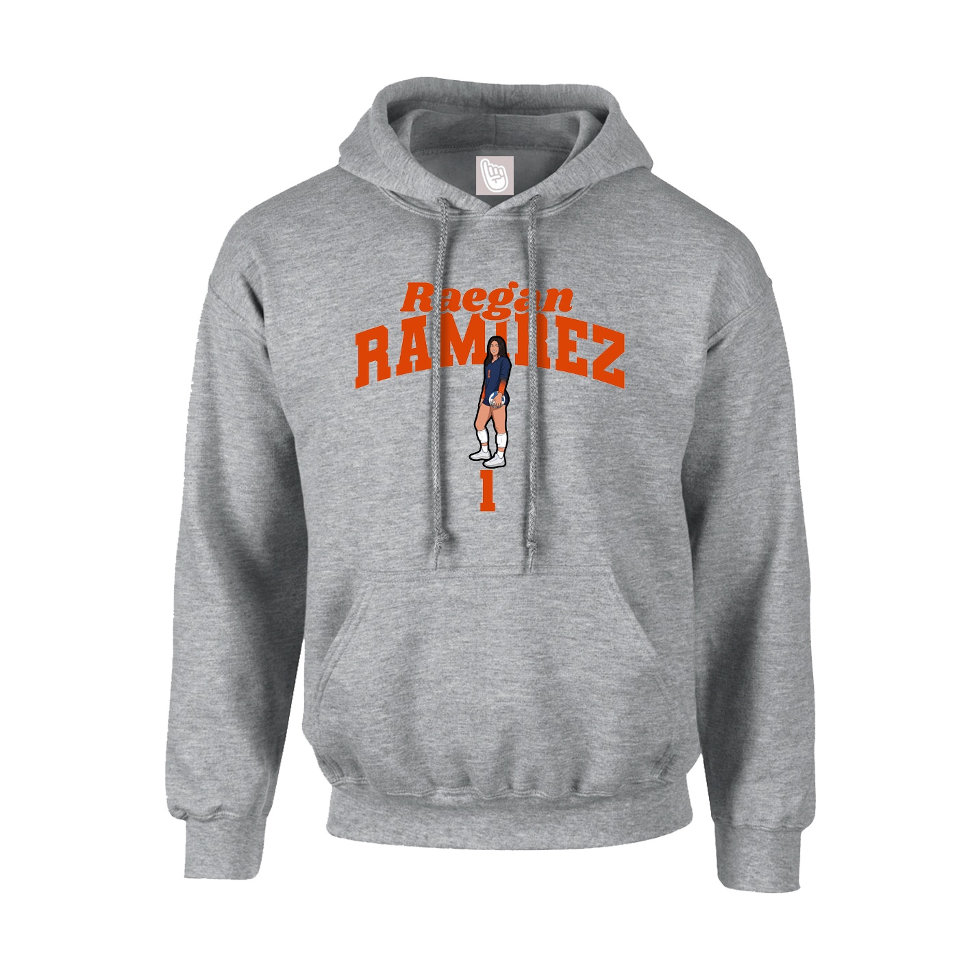 Youth Hoodie — Signature Arch in Grey