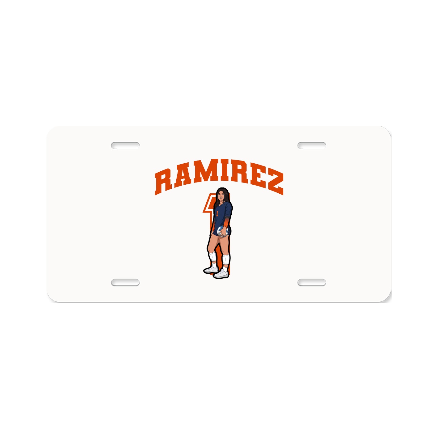 License Plate — Number in Classic