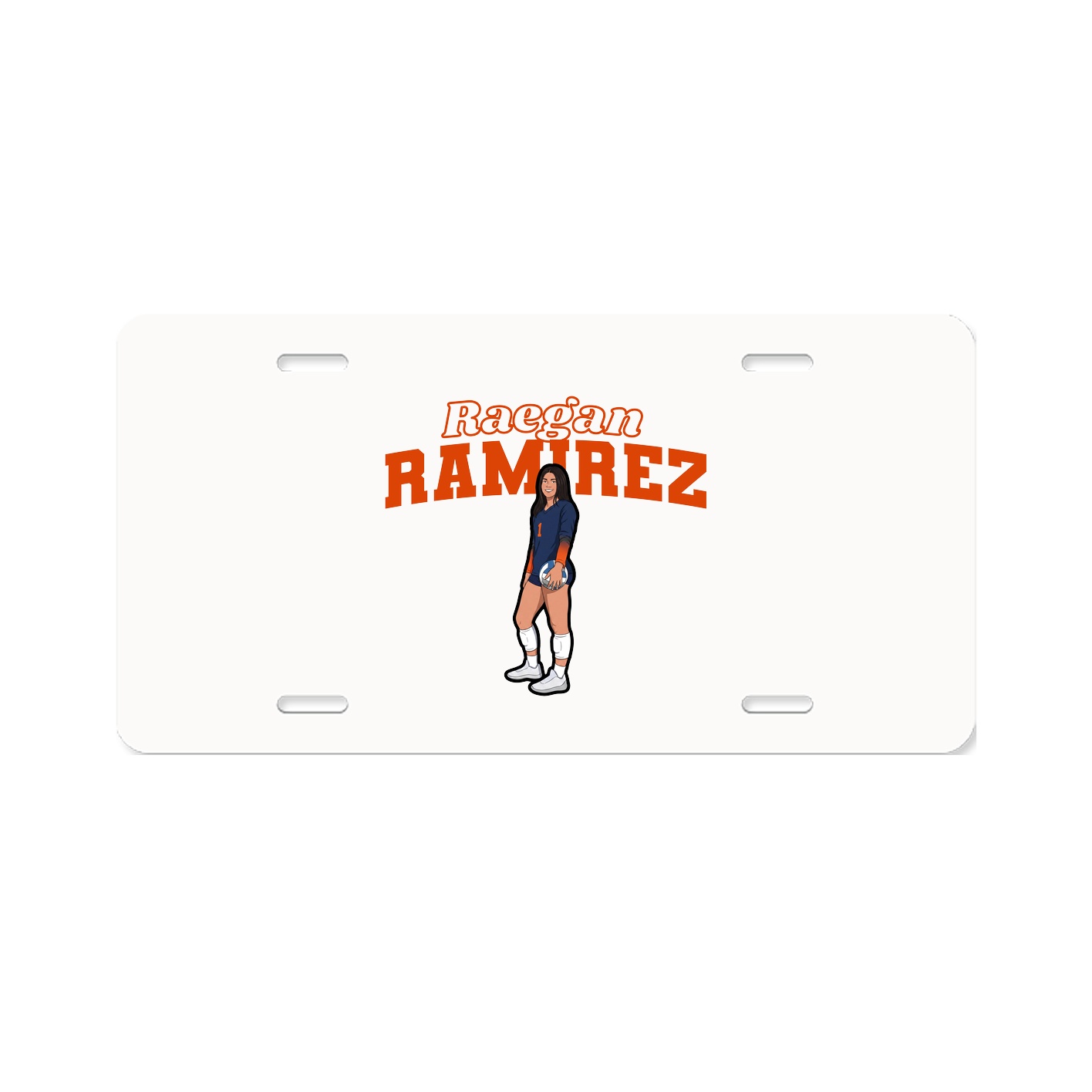 License Plate — Name Arch in Classic