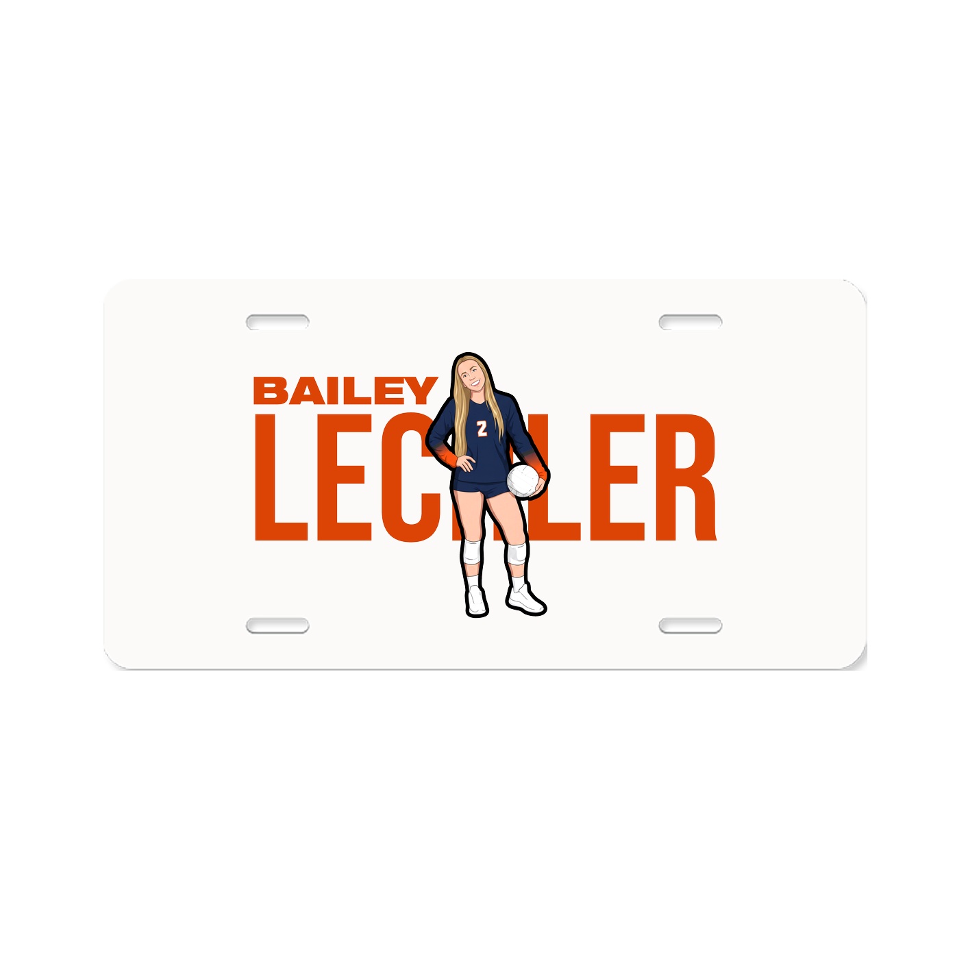License Plate — Player Name in Classic