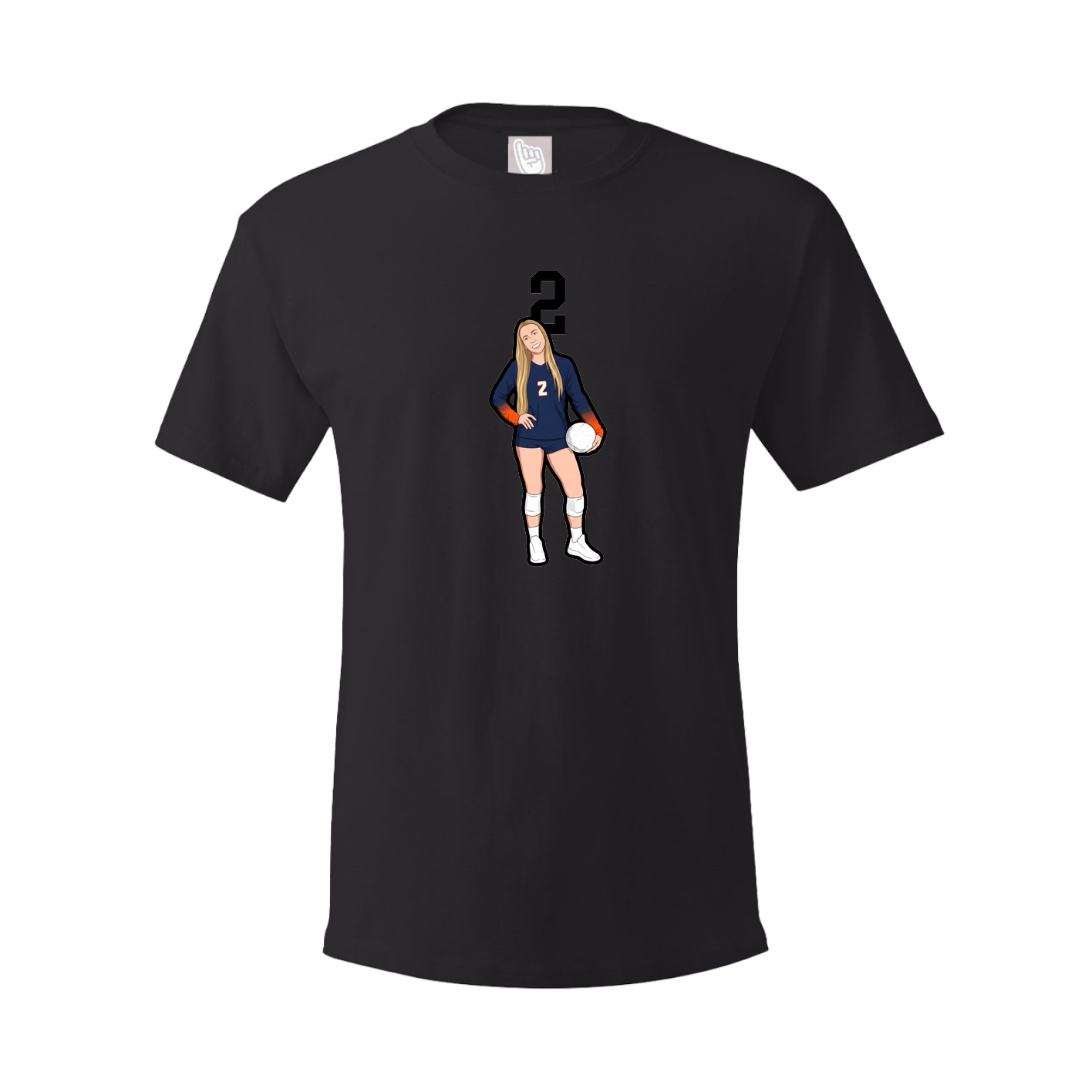 Tee — Number Top in Black