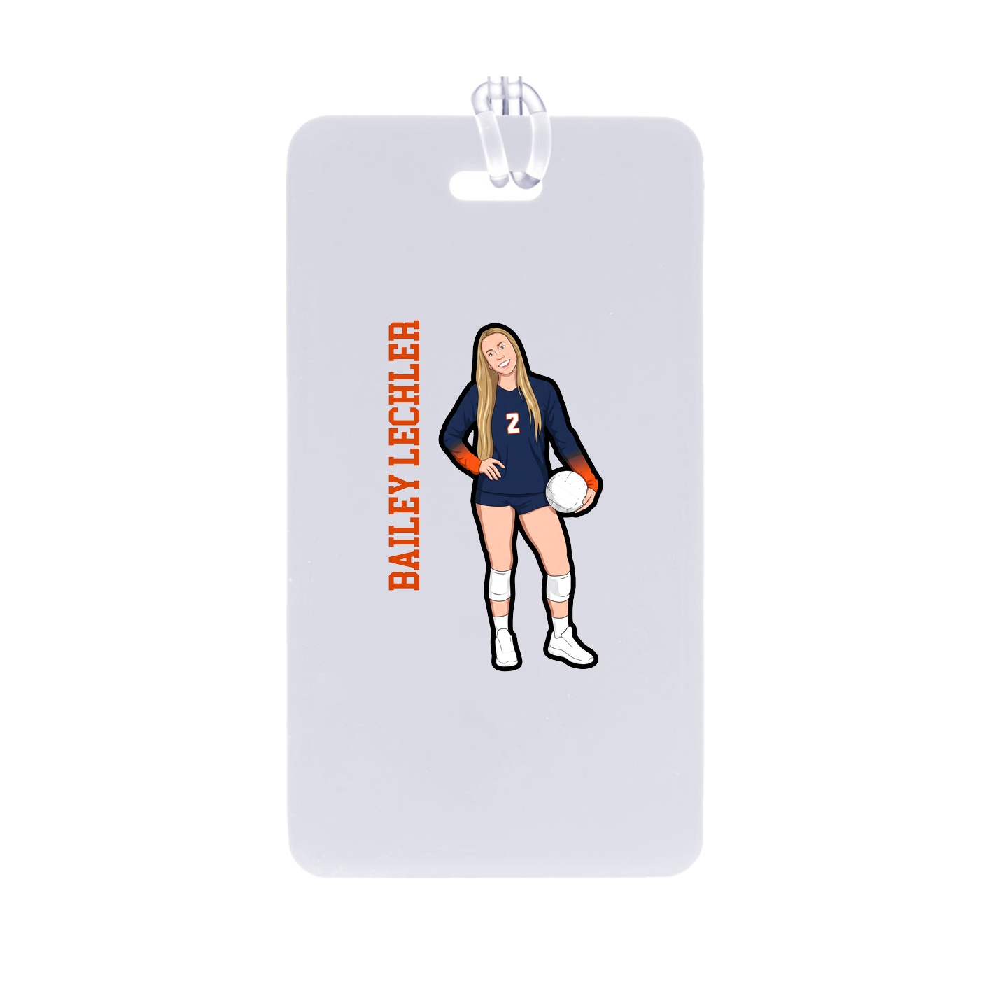 Bag Tag — Name Vertical in Classic