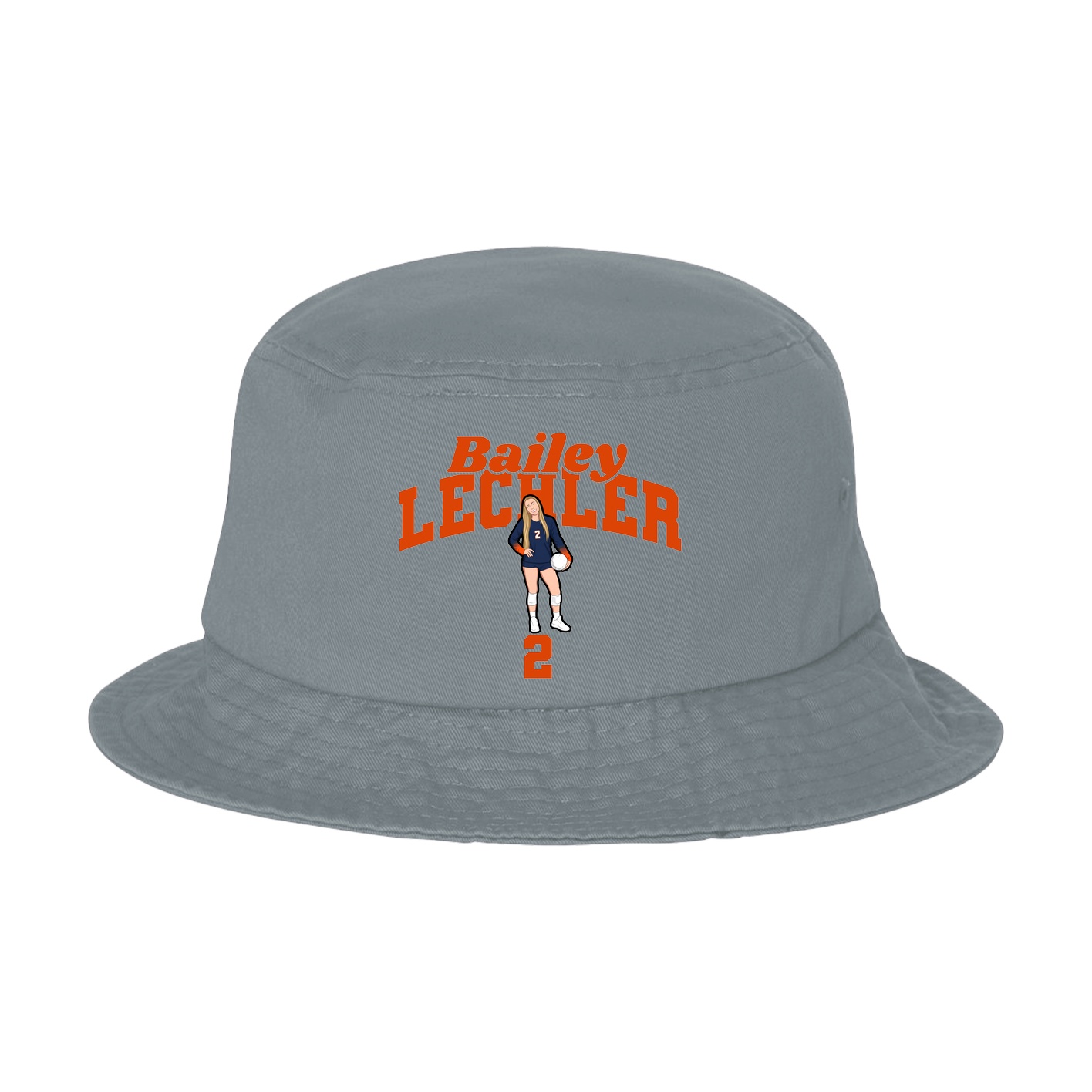 Bucket Cap — Signature Arch in Grey