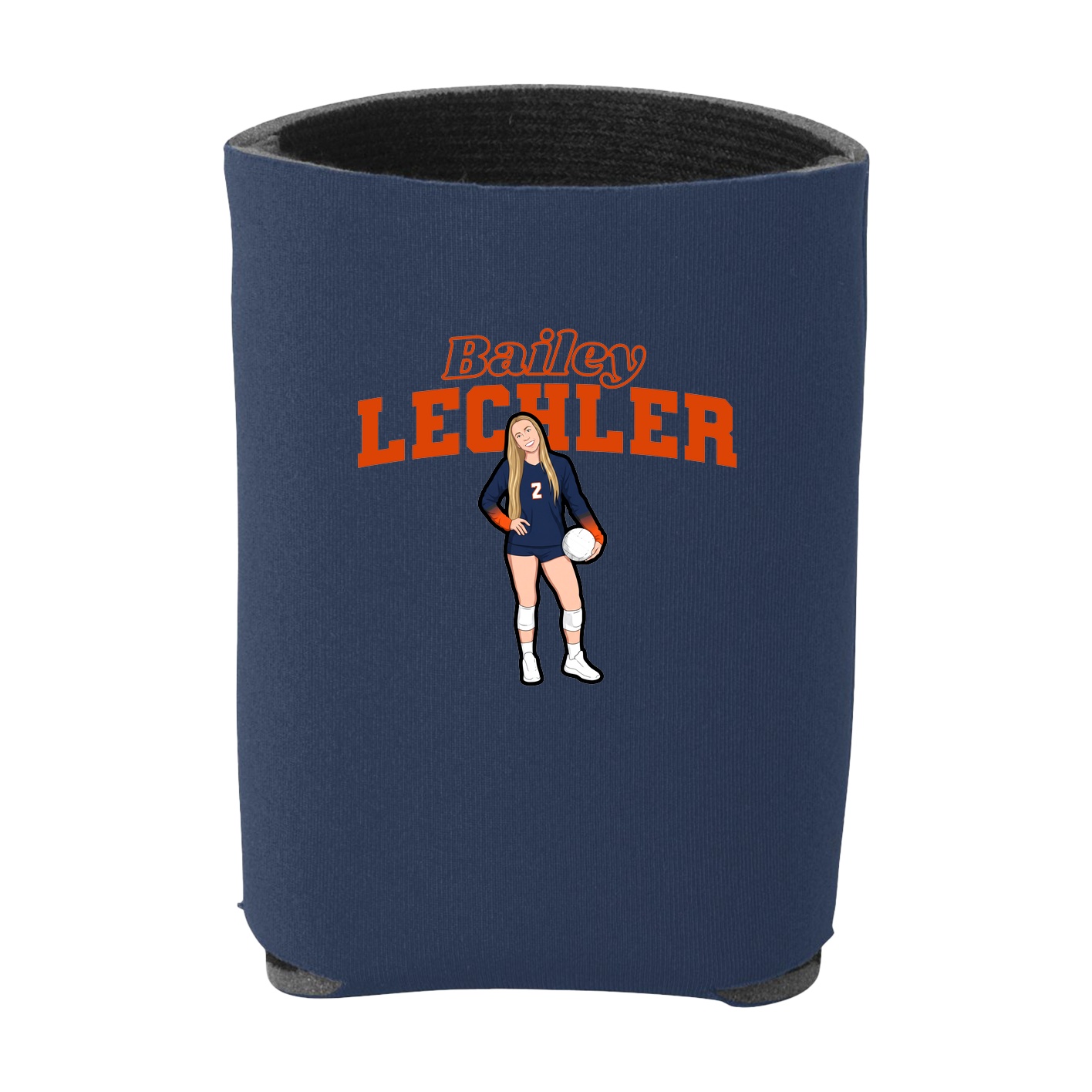 Can Holder — Name Arch in Navy