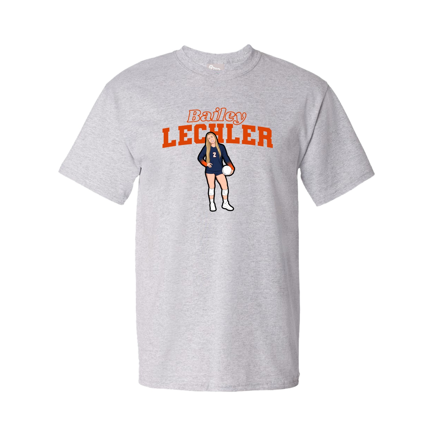 Tee — Name Arch in Grey