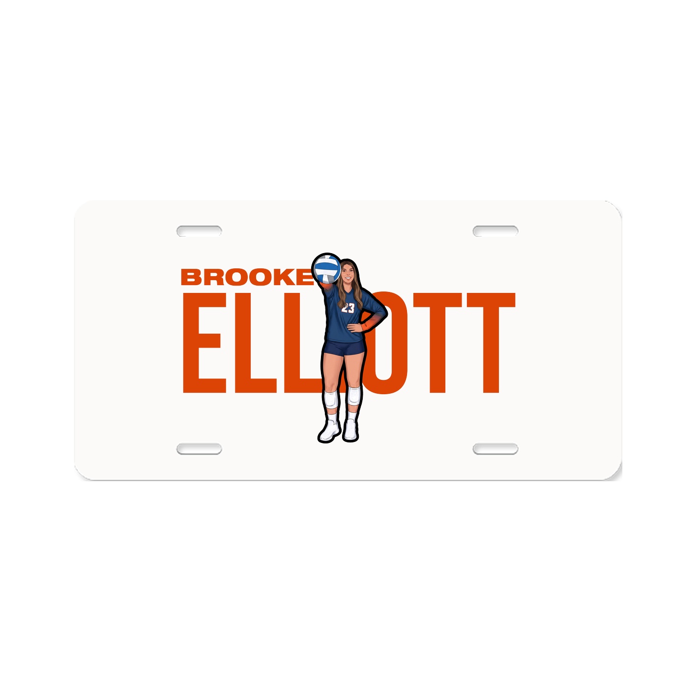 License Plate — Player Name in Classic