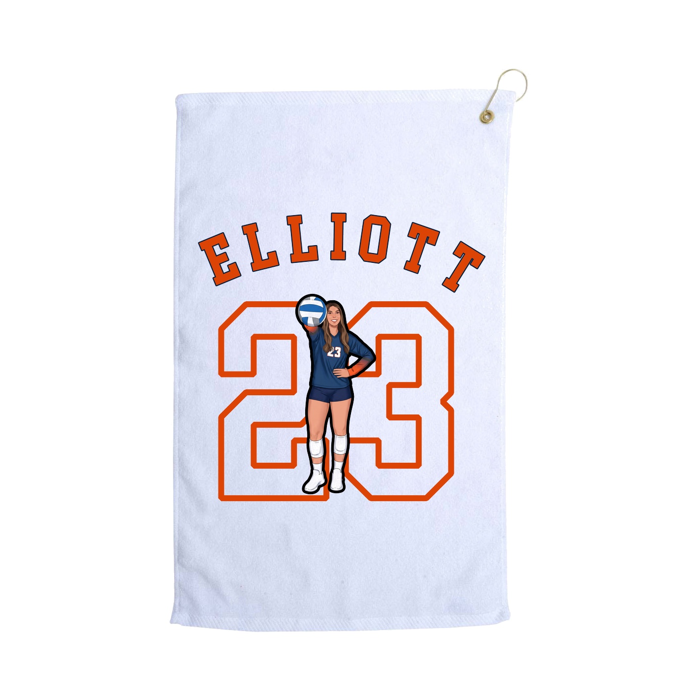 Golf Towel — Shirsey Arch in White