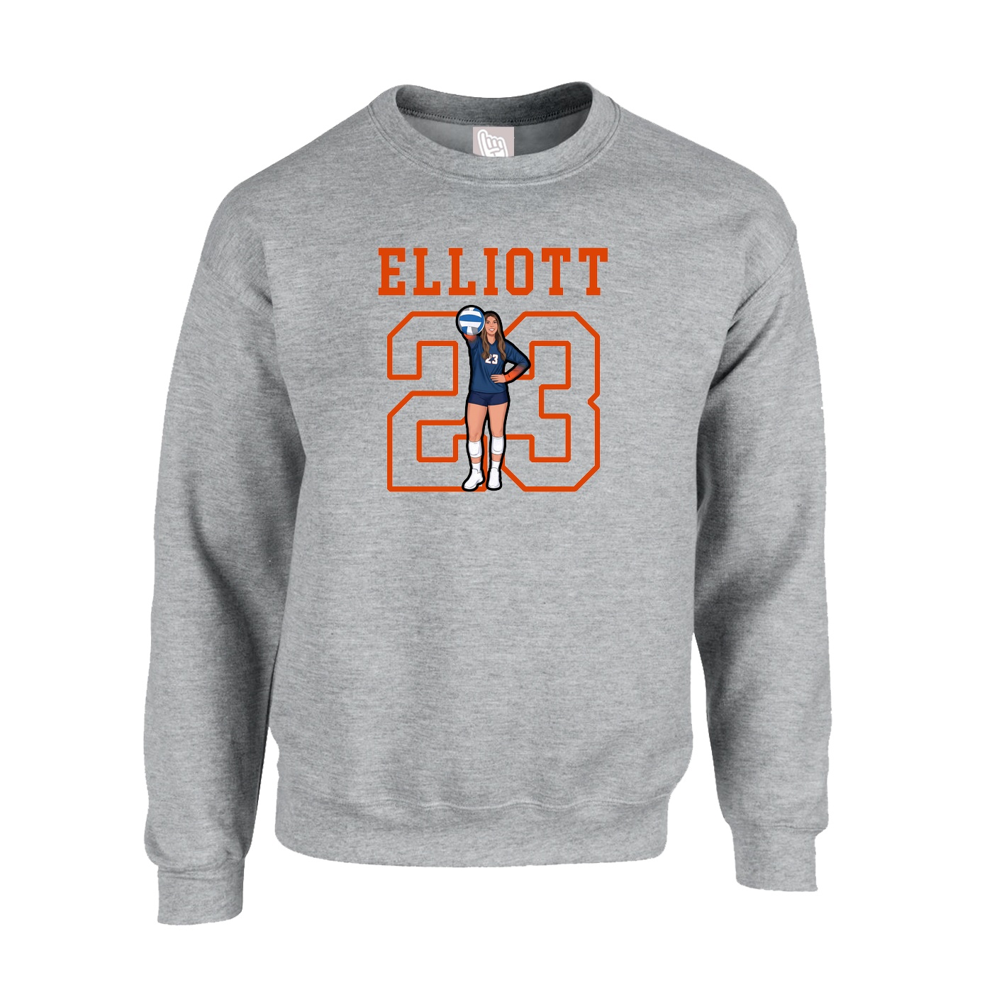 Fleece Crew — Shirsey in Grey