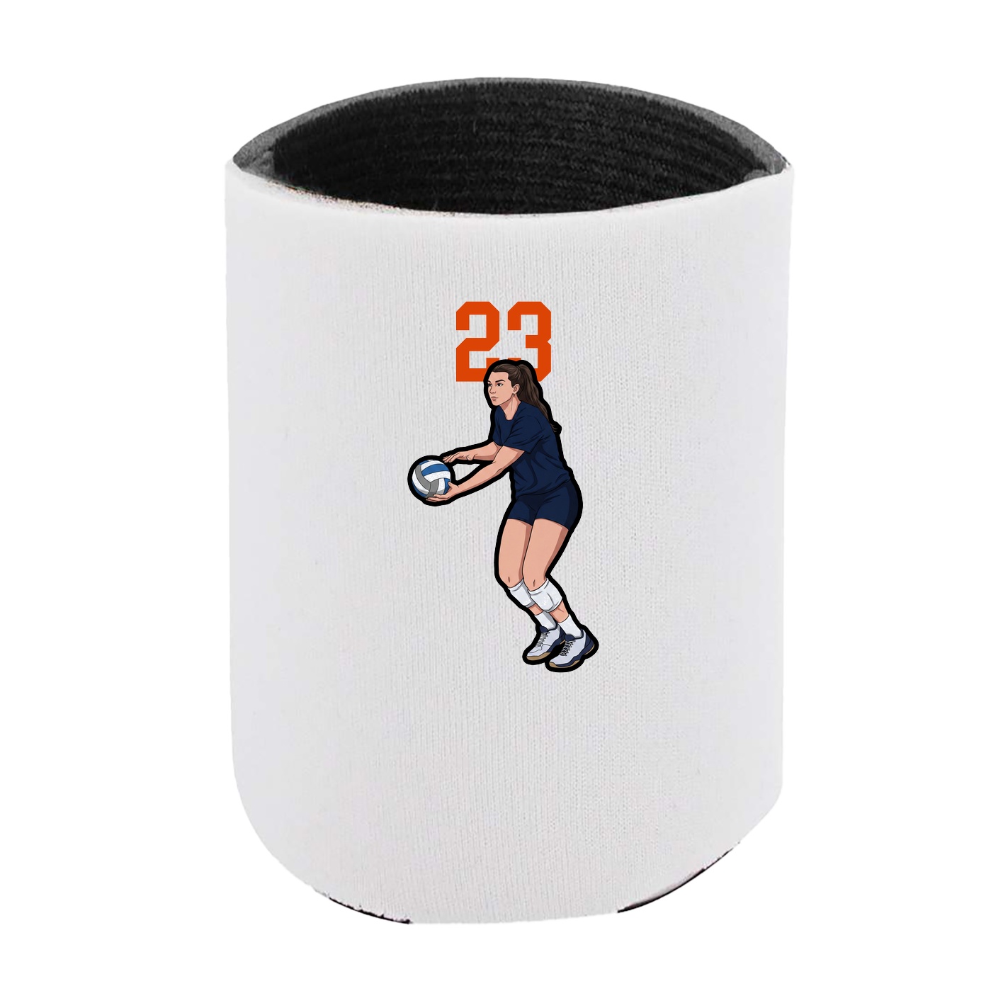 Can Holder — Number Top in White