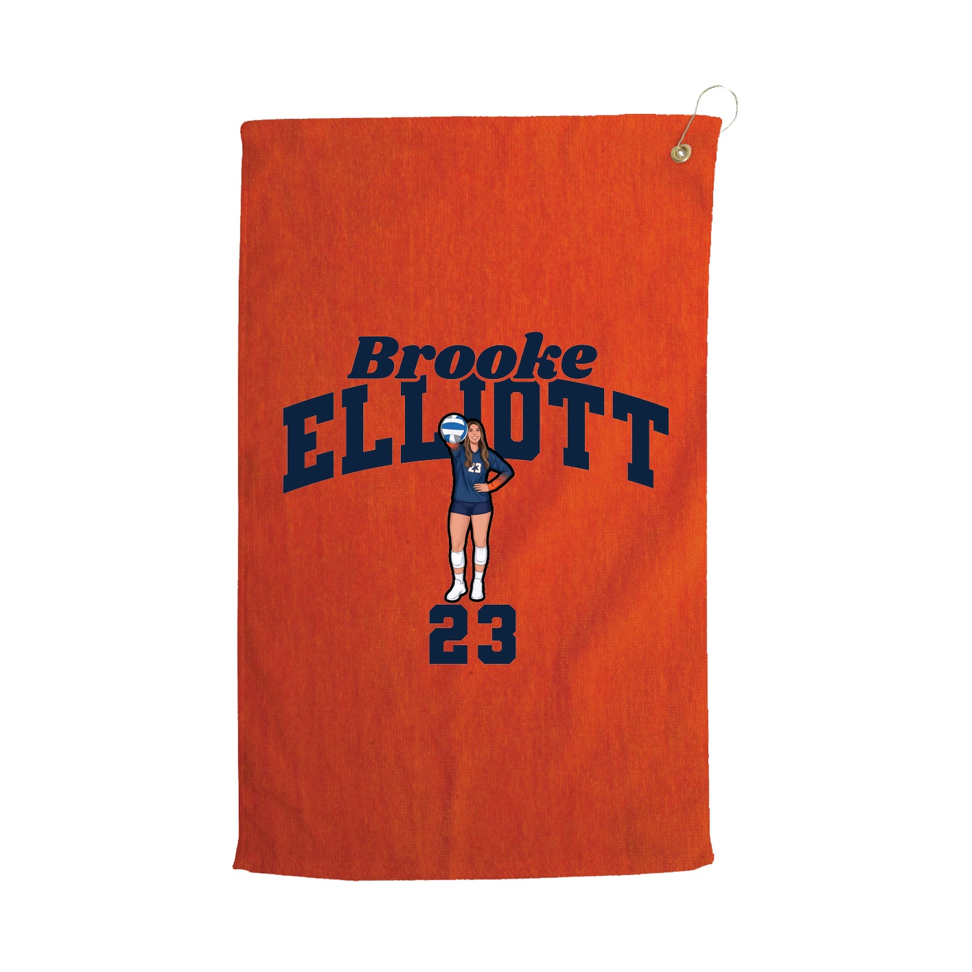 Golf Towel — Signature Arch in Orange