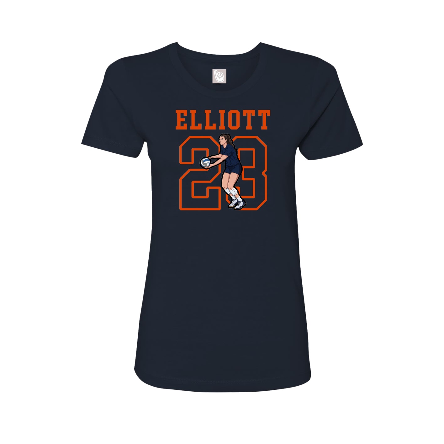 Fitted Women's Tee — Shirsey in Navy