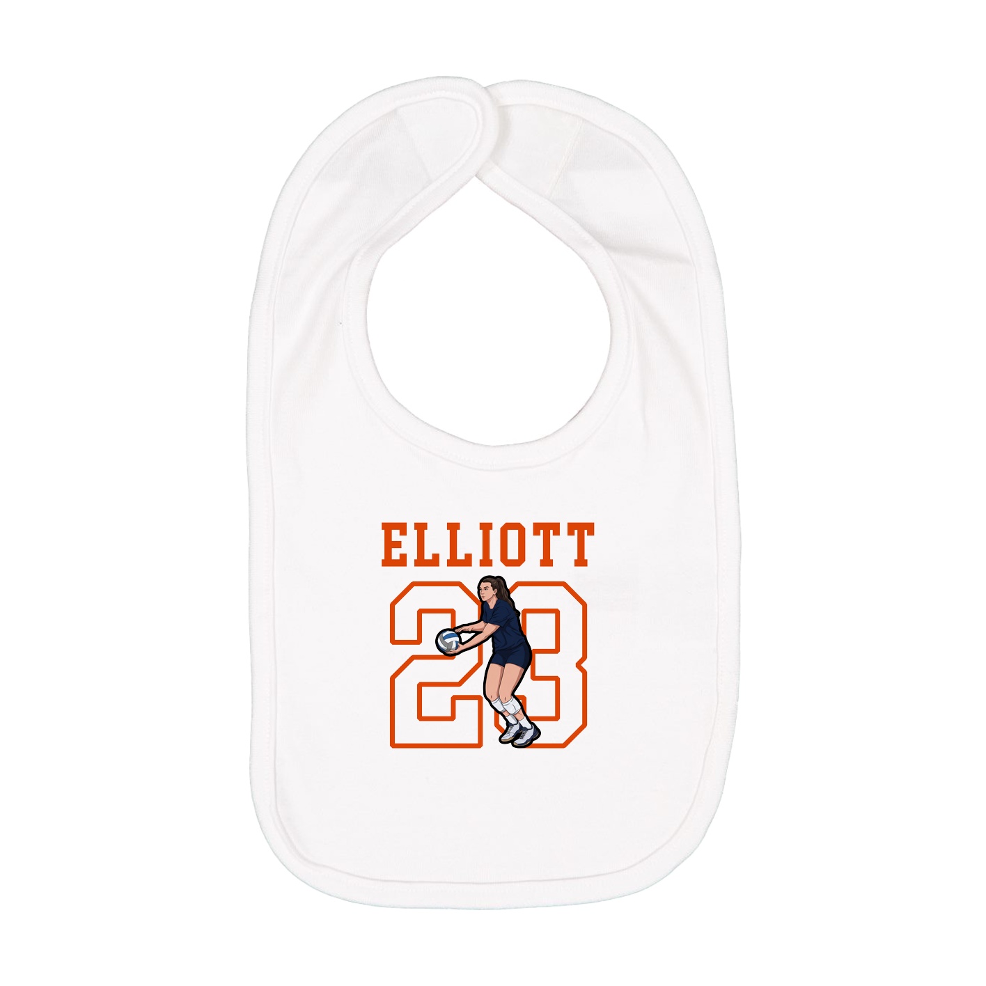 Infant Bib — Shirsey in White
