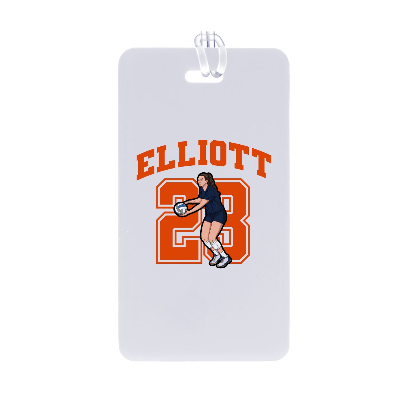 Bag Tag — Number in Classic