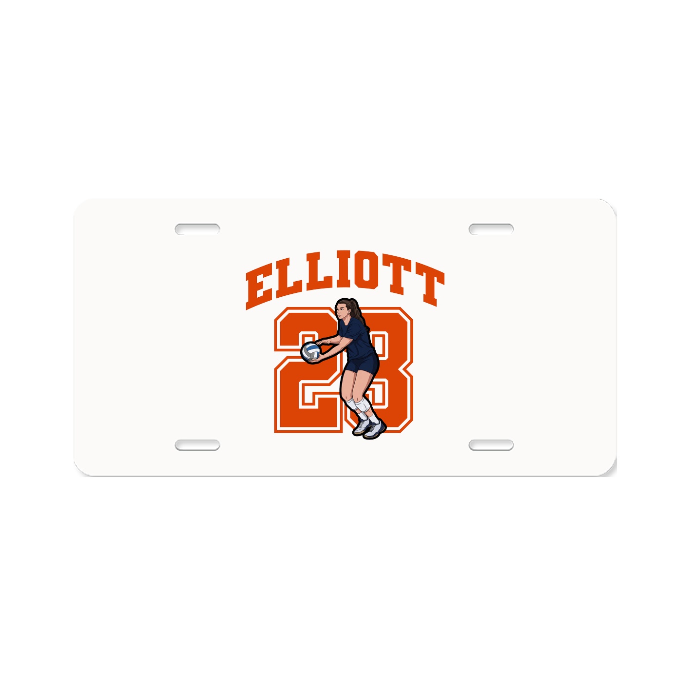 License Plate — Number in Classic