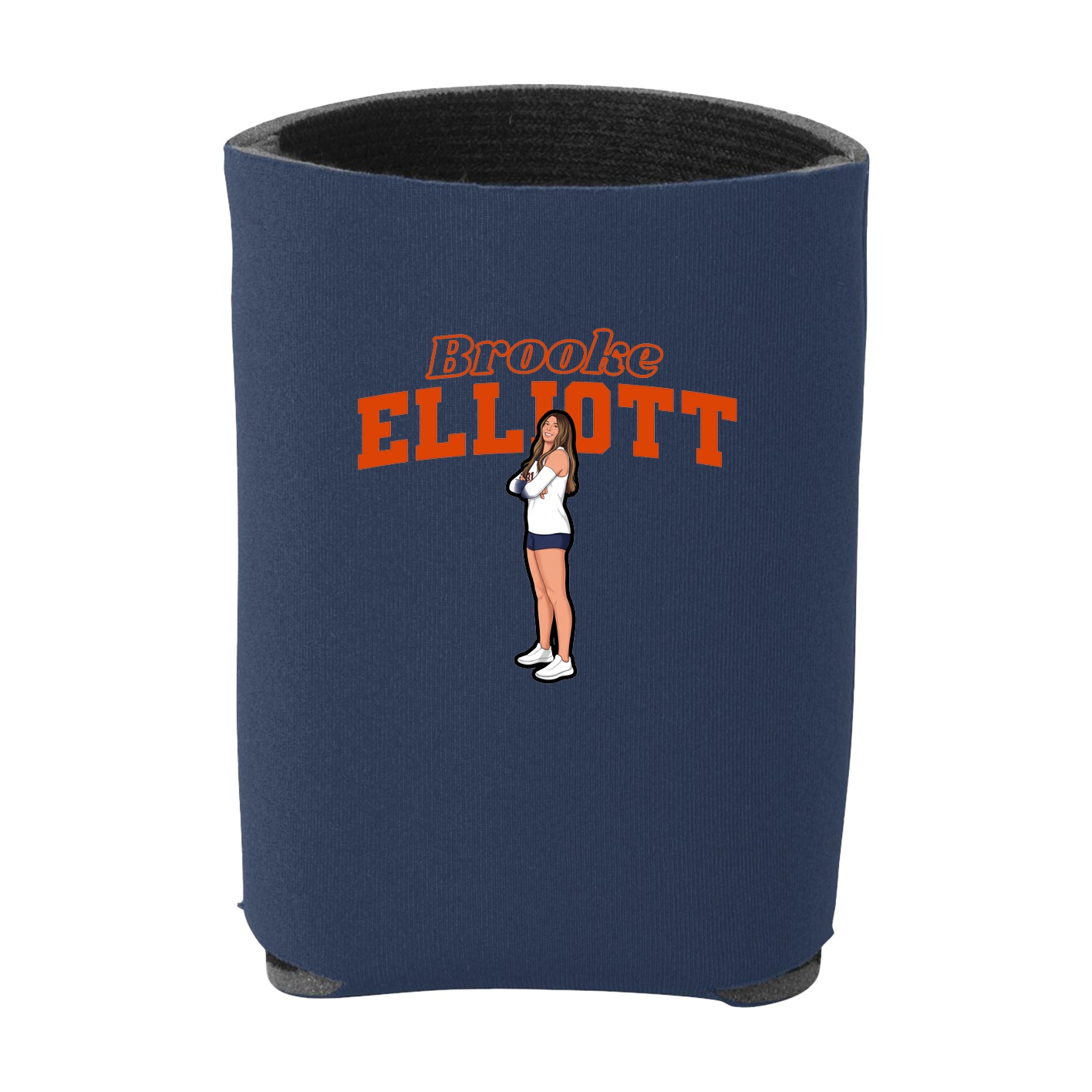 Can Holder — Name Arch in Navy