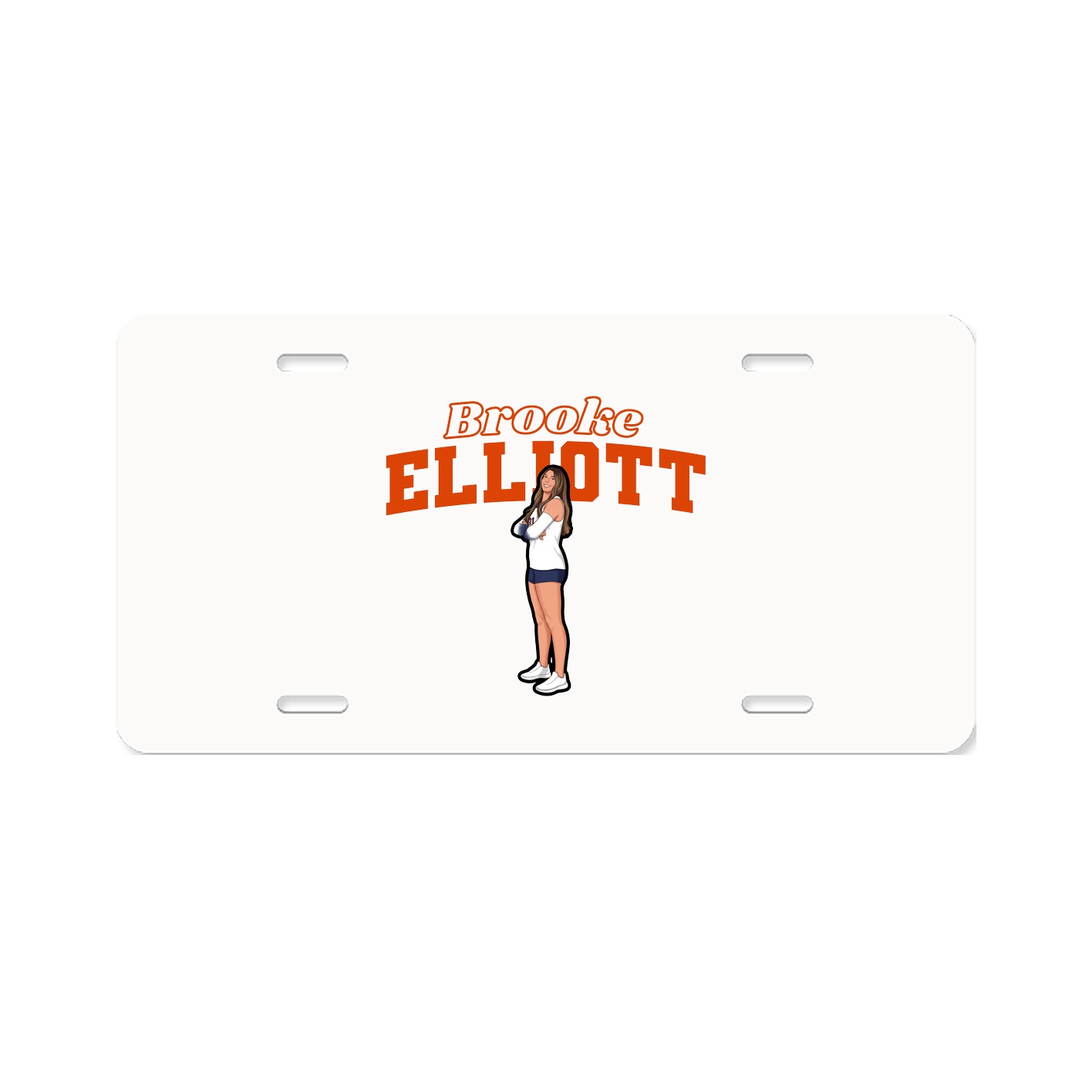 License Plate — Name Arch in Classic