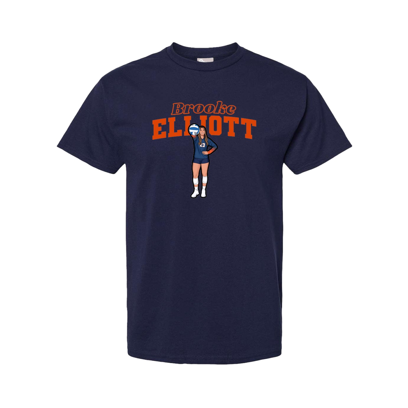 Youth Tee — Name Arch in Navy