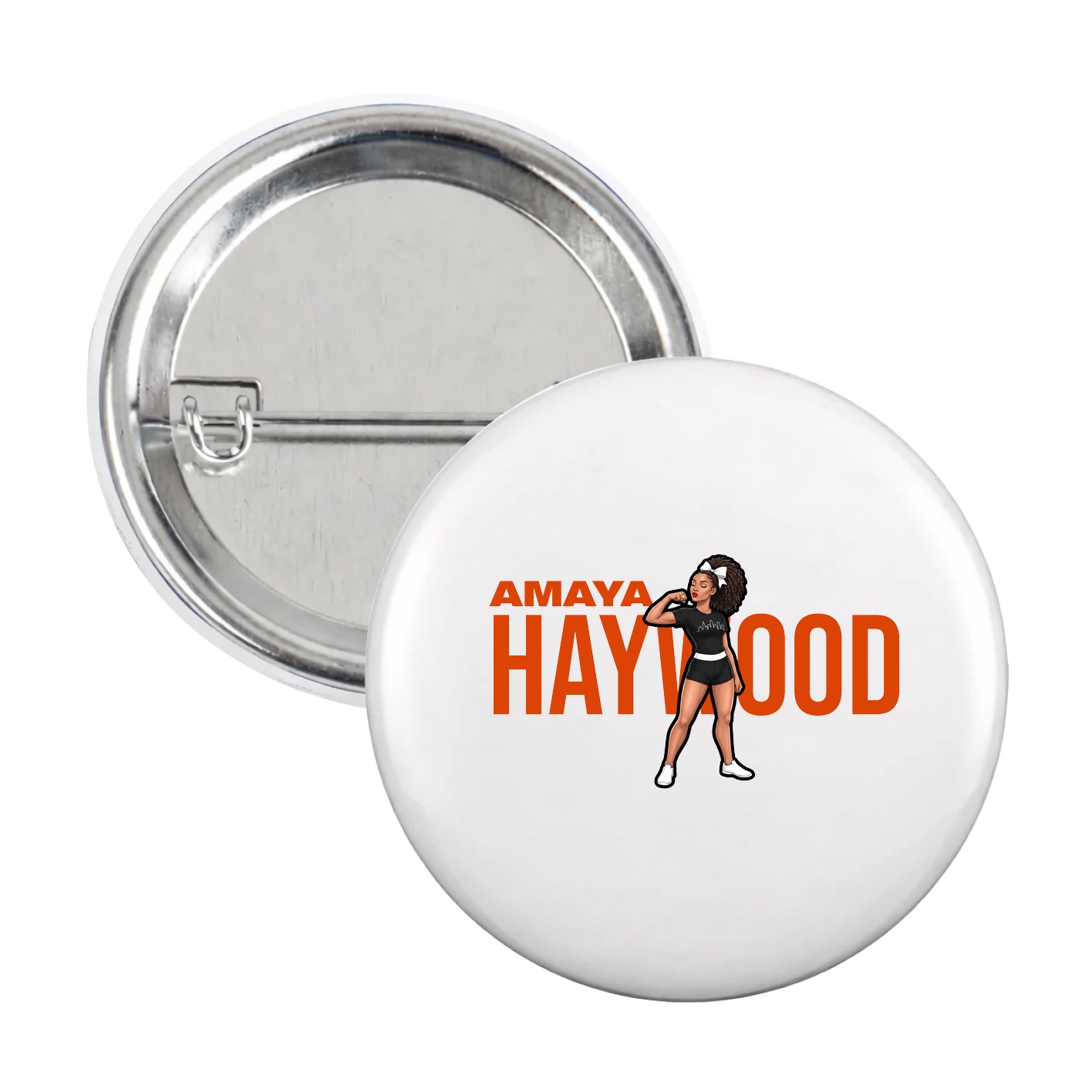 Game Day Button — Player Name in White