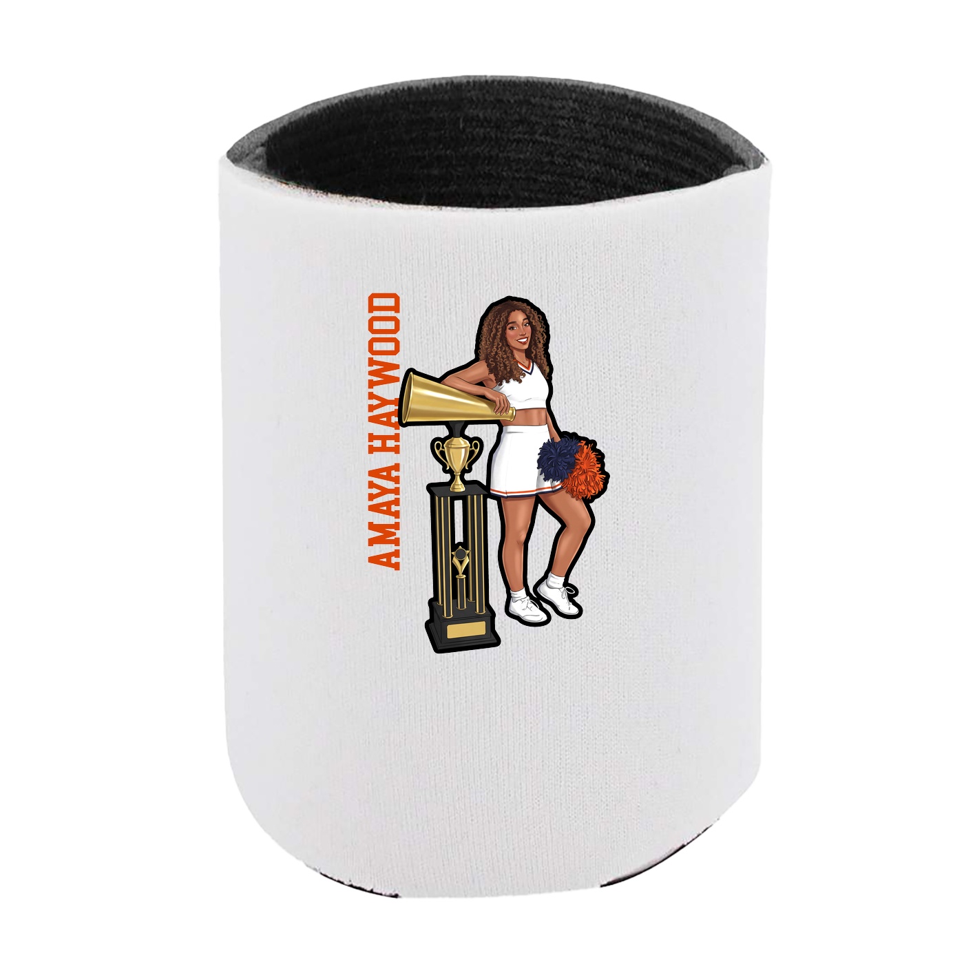 Can Holder — Name Vertical in White