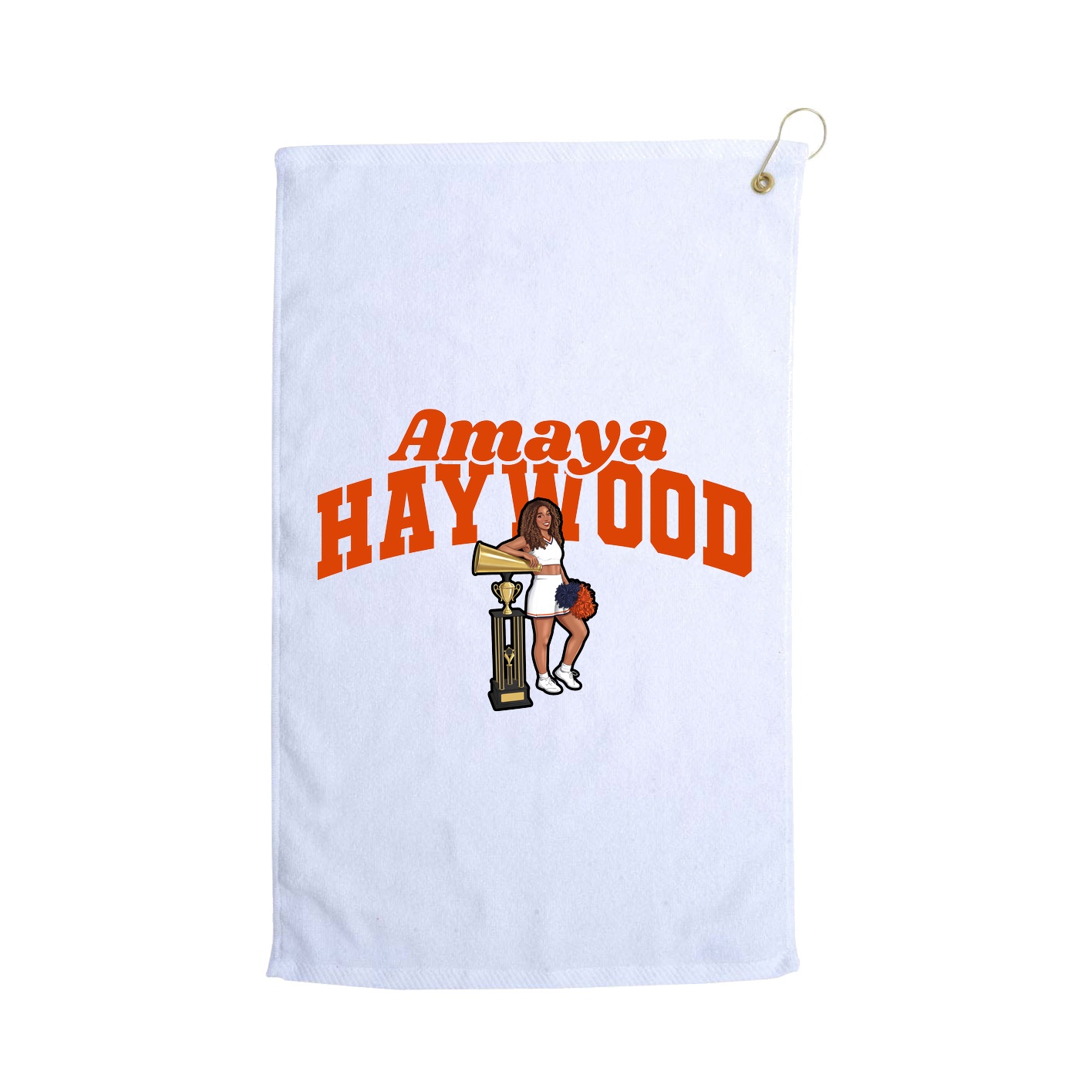 Golf Towel — Signature Arch in White
