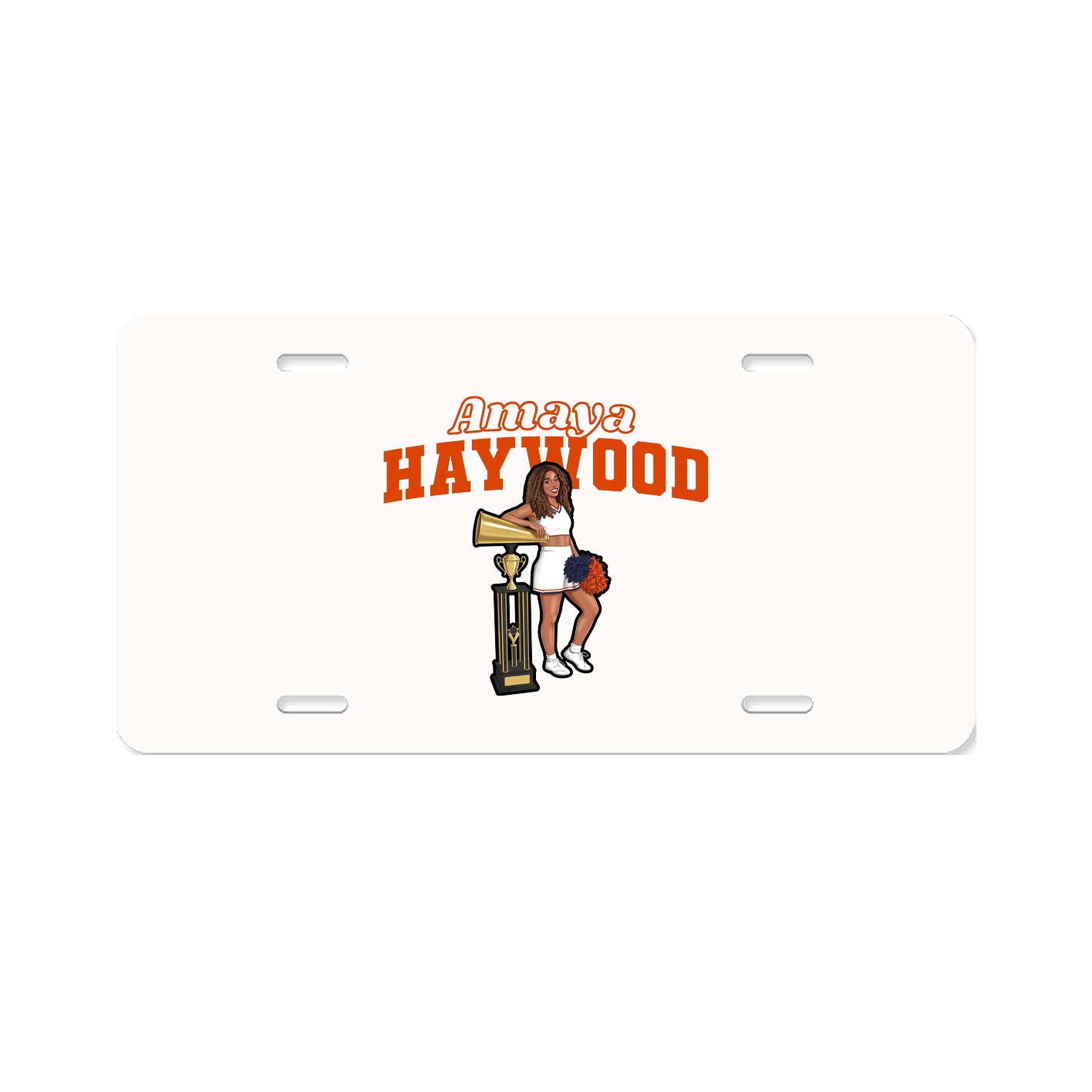 License Plate — Name Arch in Classic