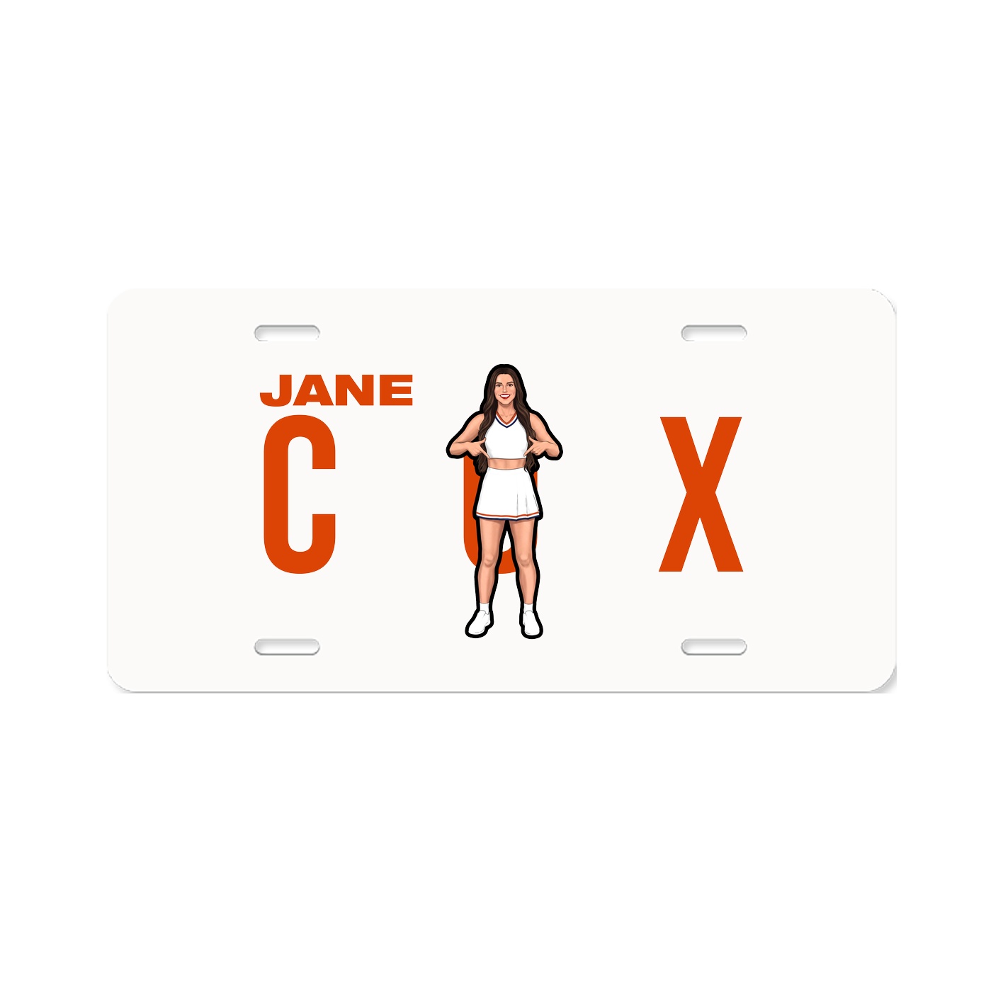 License Plate — Player Name in Classic
