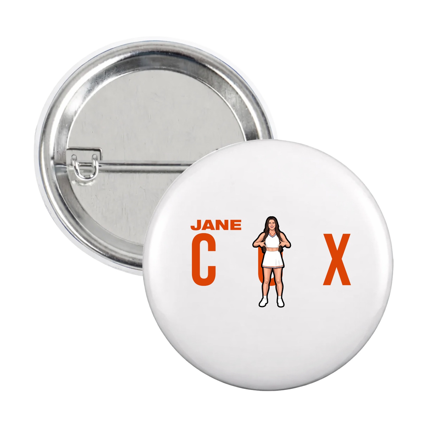 Game Day Button — Player Name in White